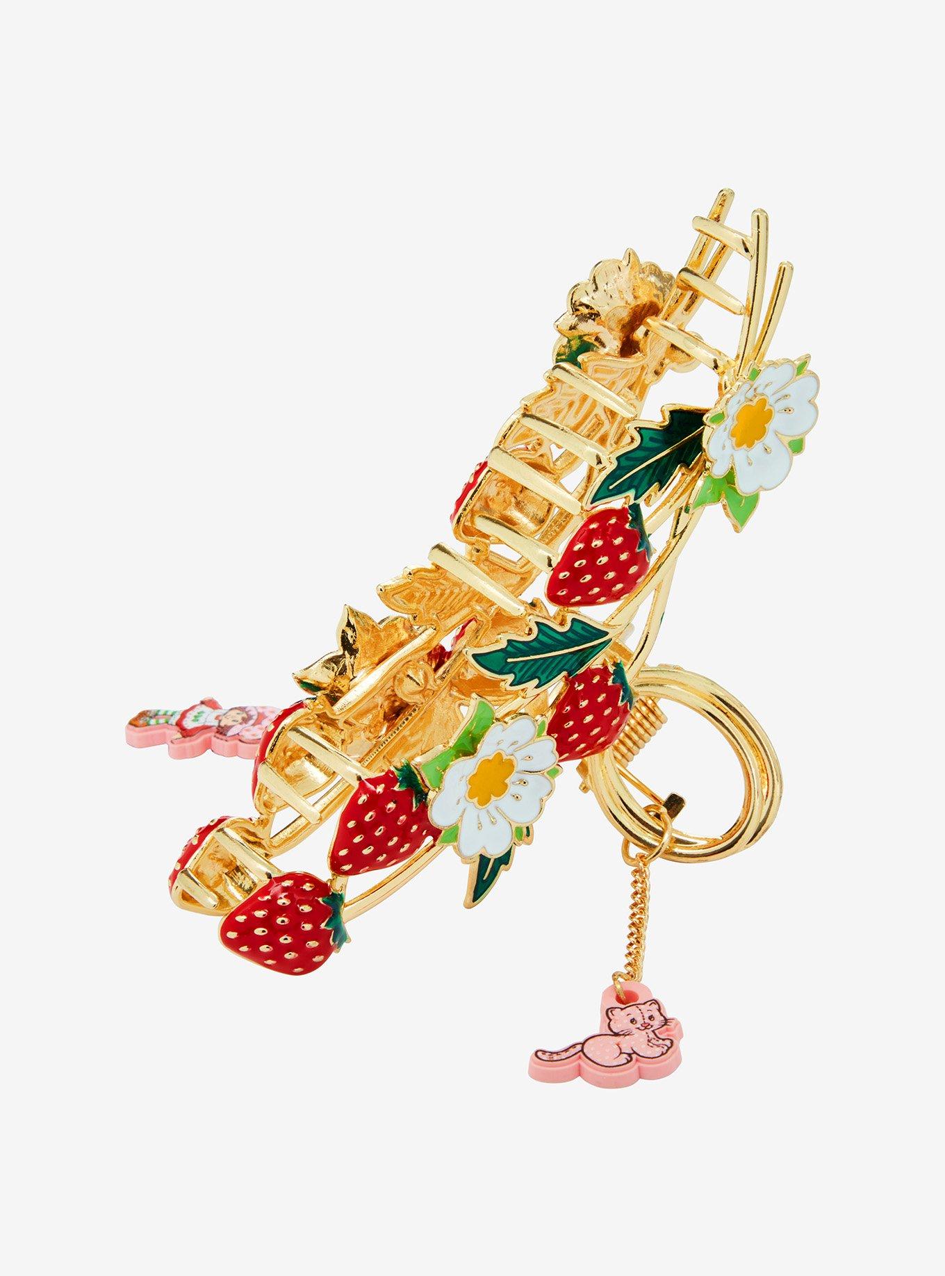 Strawberry Shortcake Floral Strawberry Scented Claw Hair Clip, , alternate
