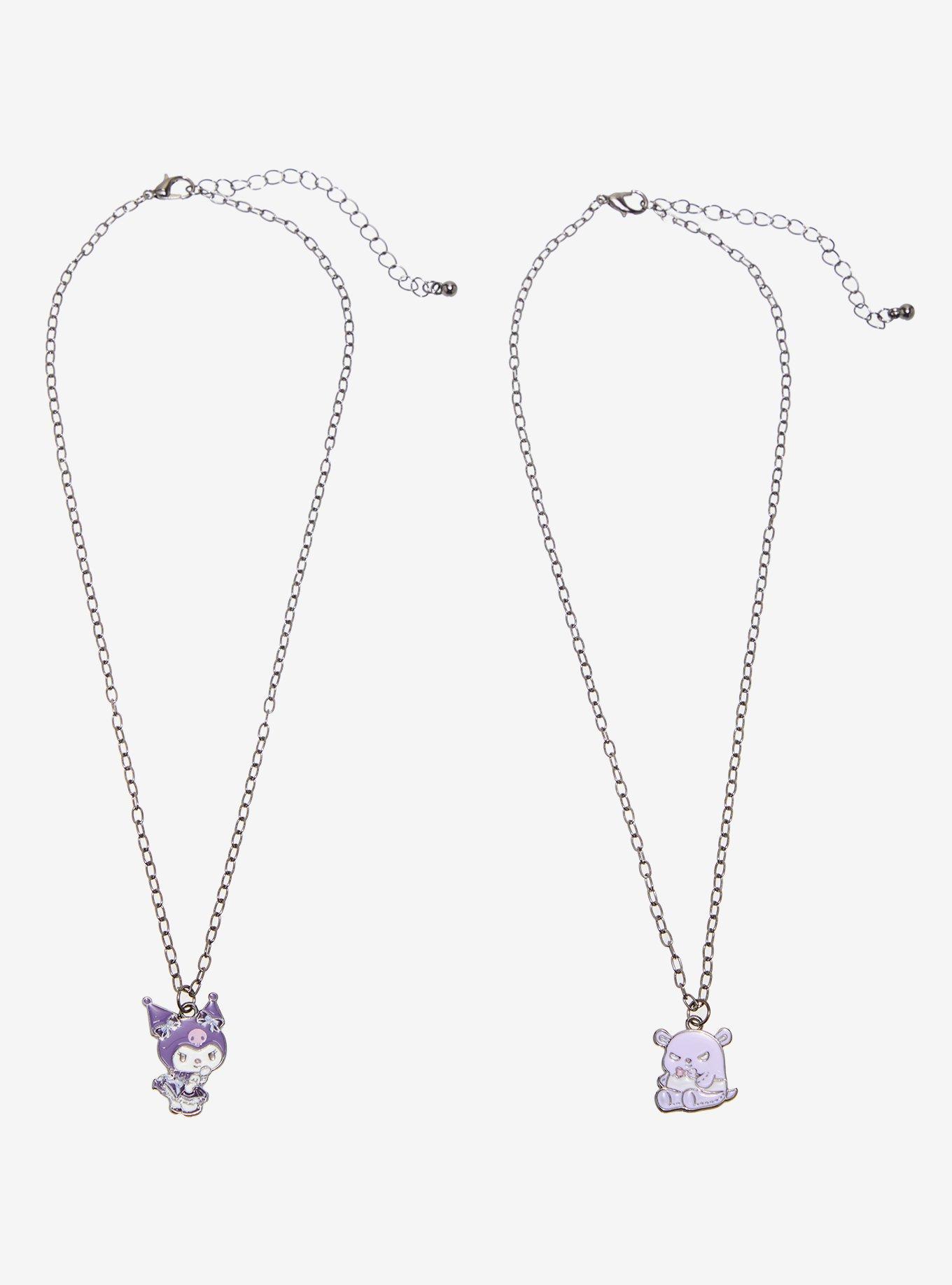 Kuromi & Baku Best Friend Necklace Set, , hi-res