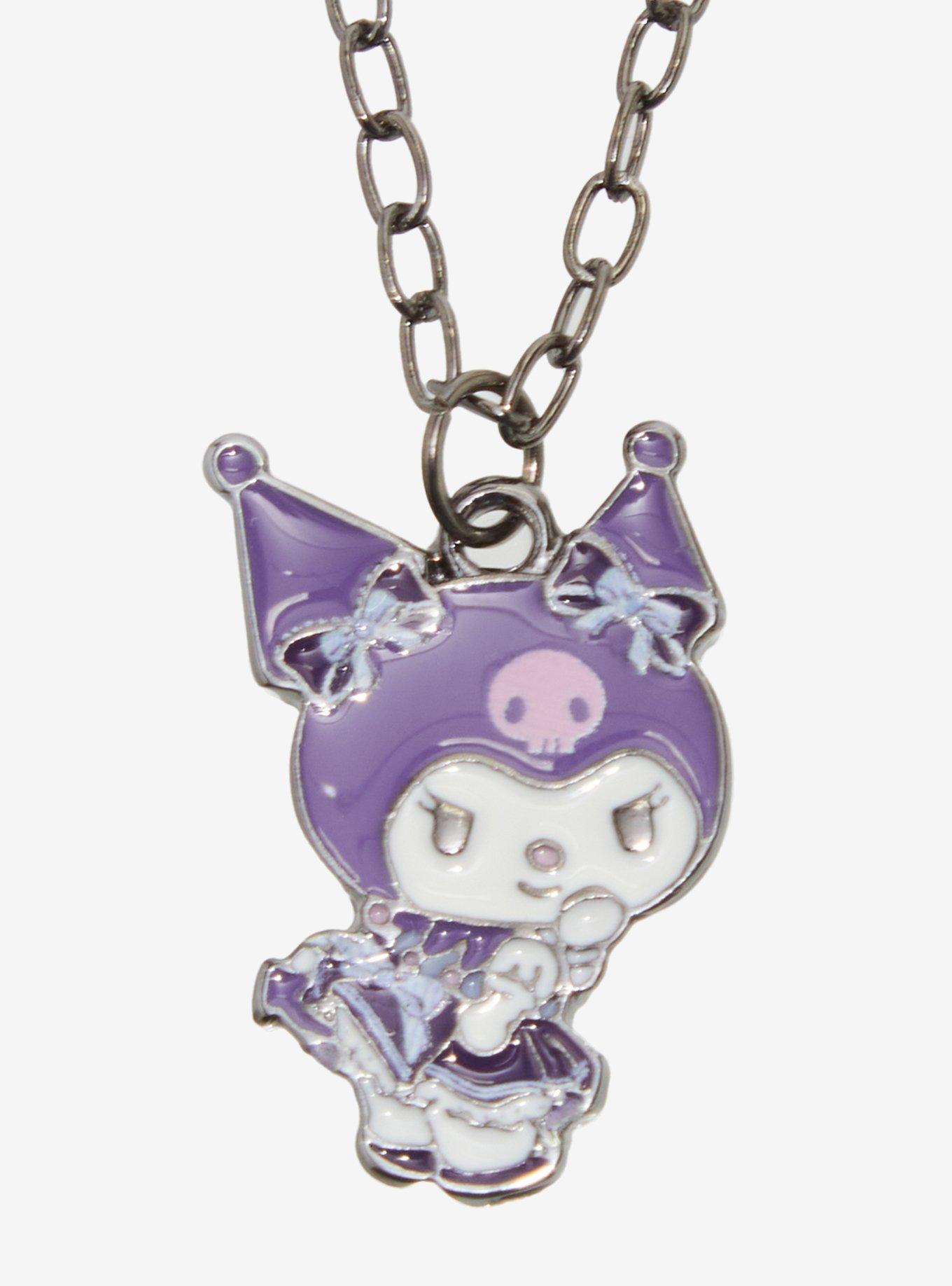 Kuromi & Baku Best Friend Necklace Set, , alternate