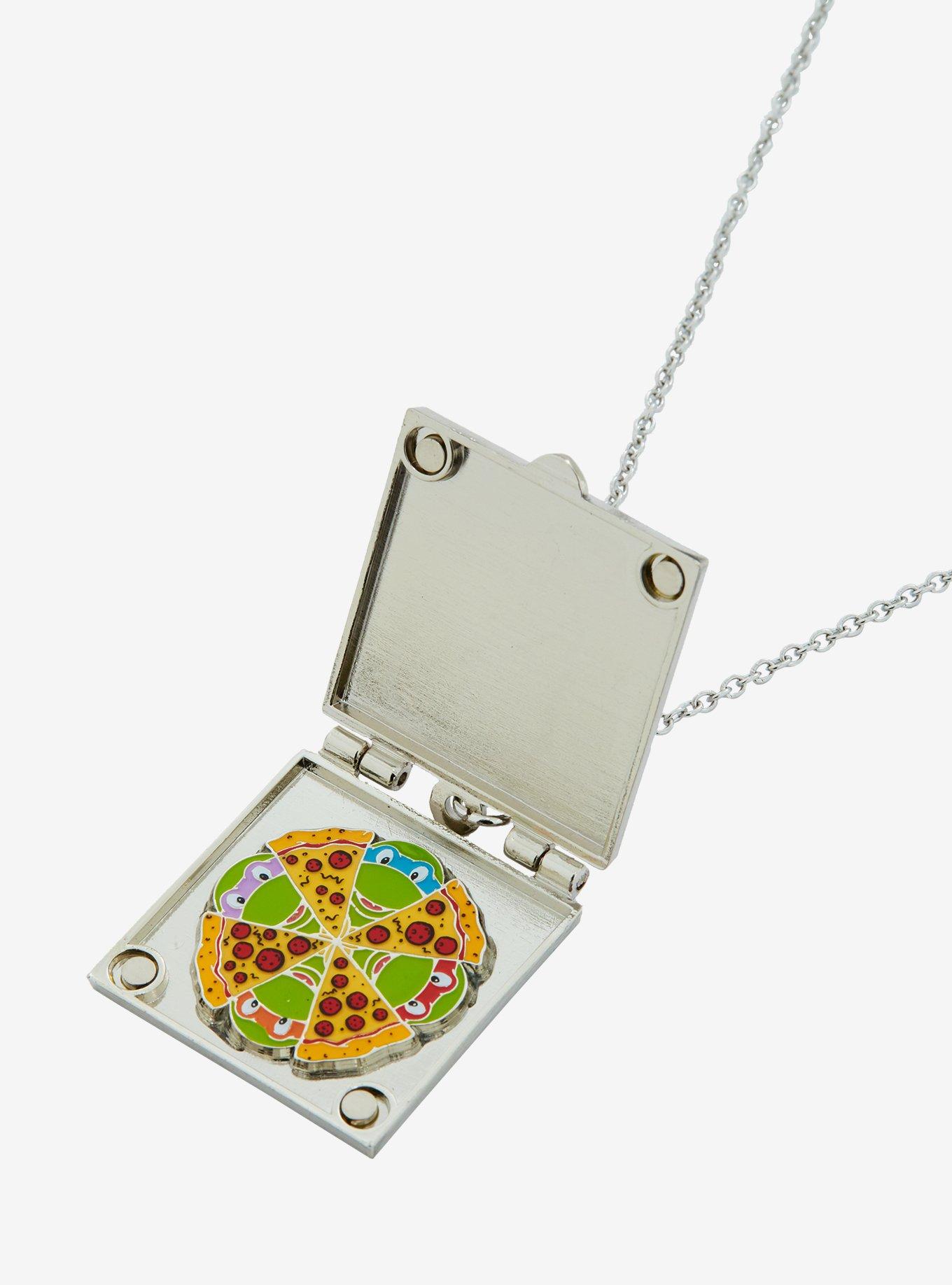 Hot Topic Teenage Mutant Ninja Turtles Pizza Box Locket Necklace | Mall ...