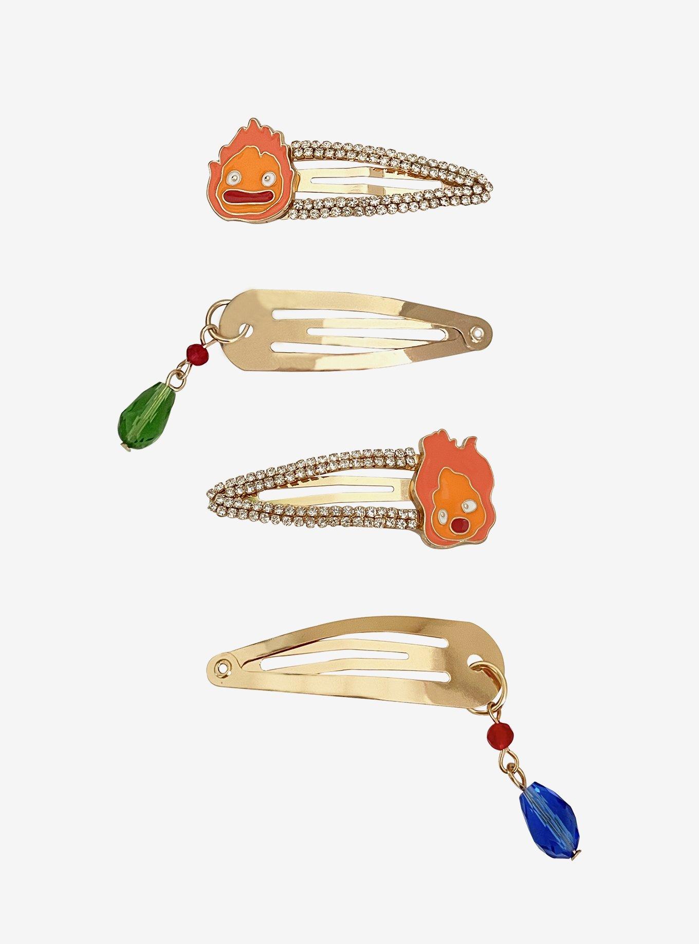 Studio Ghibli® Howl's Moving Castle Calcifer Bling Hair Clip Set, , hi-res