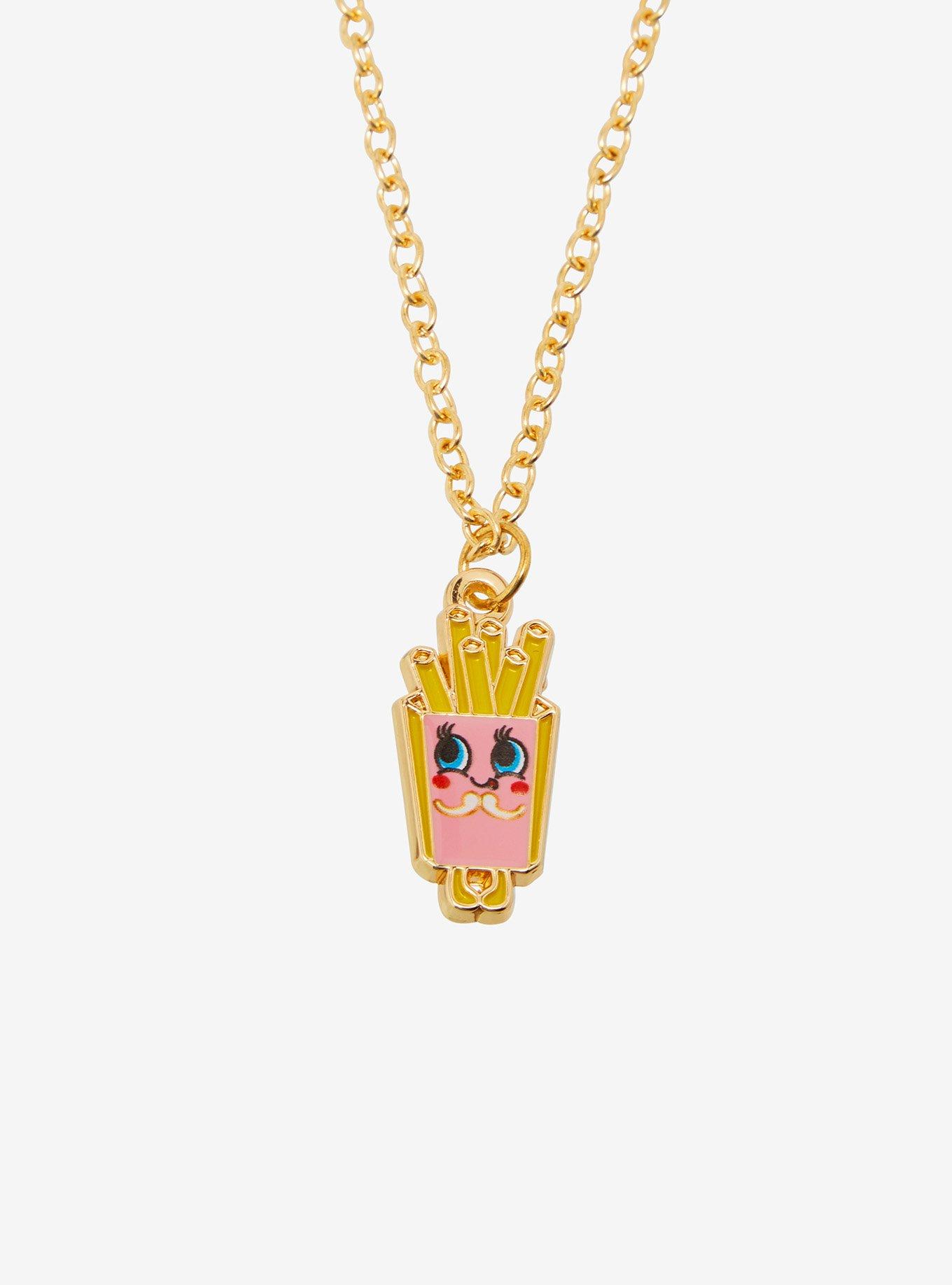 Dokidoki Yummychums Burger & Fries Best Friend Necklace Set