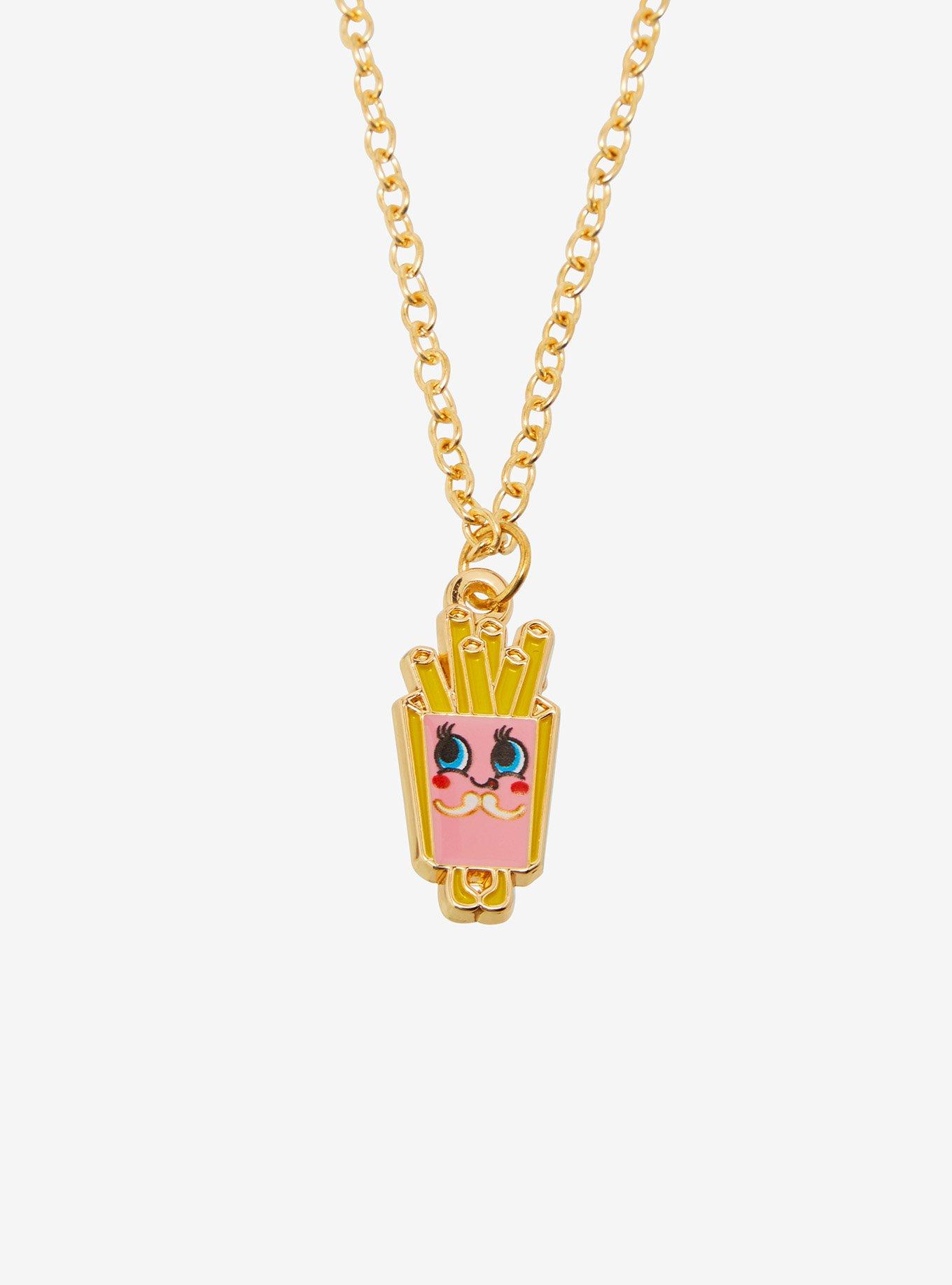 Dokidoki Yummychums Burger & Fries Best Friend Necklace Set, , alternate