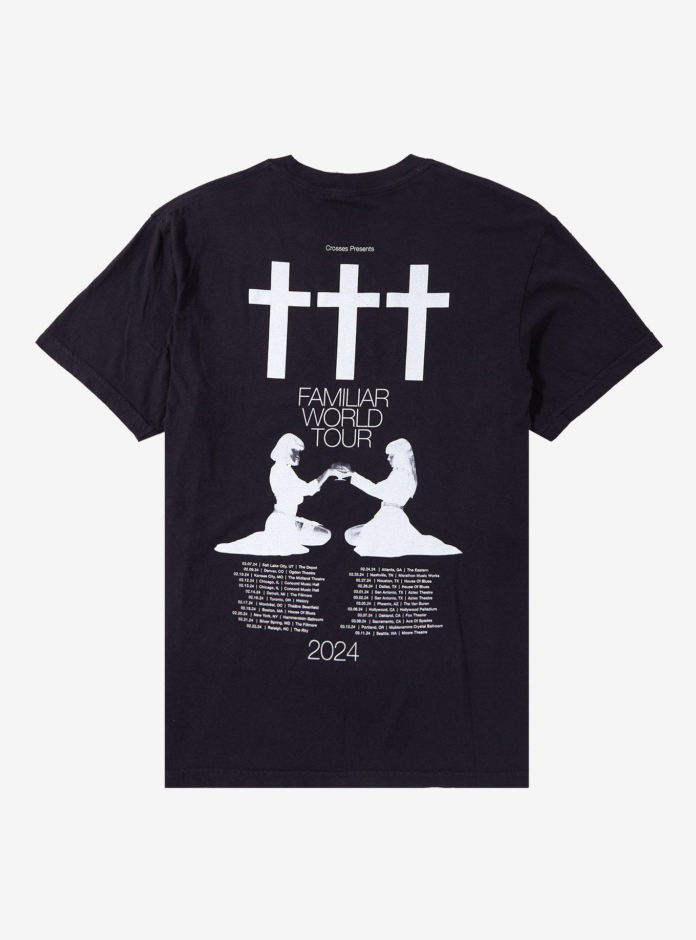 Crosses Familiar World Tour 2024 T-Shirt, BRIGHT WHITE, alternate
