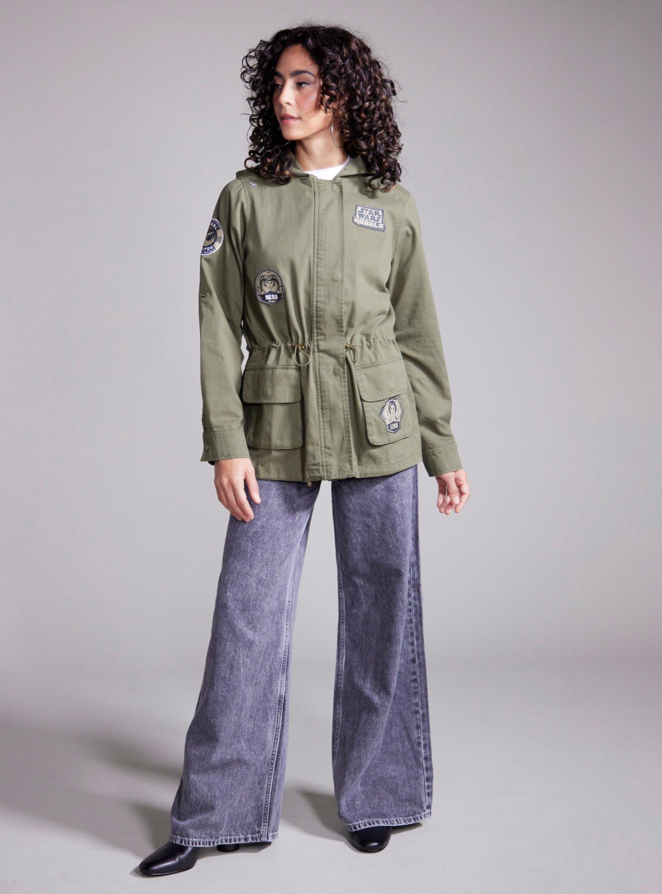 Her Universe Star Wars Rebels Cargo Shacket Her Universe Exclusive, MILITARY  OLIVE, alternate