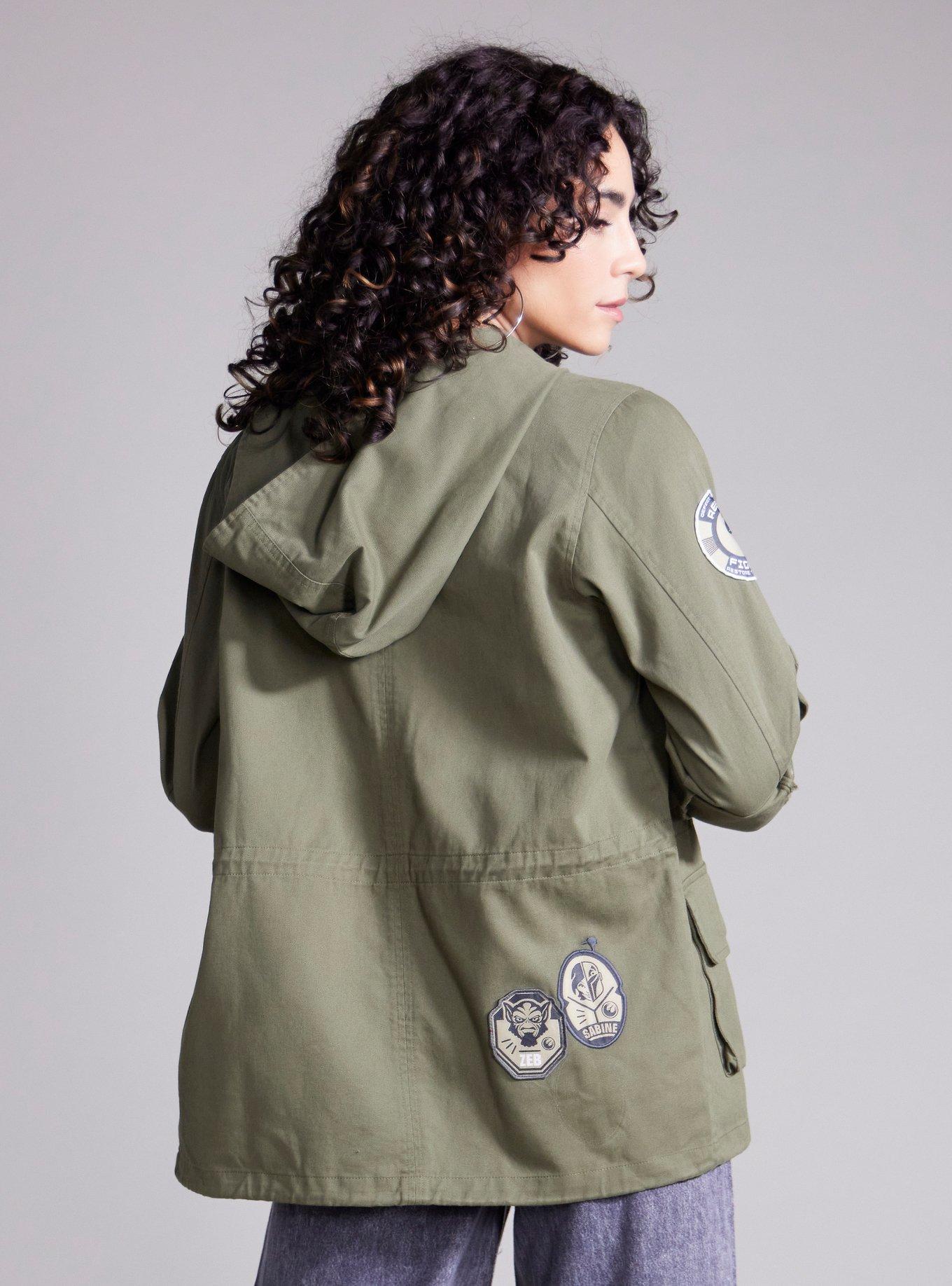 Her Universe Star Wars Rebels Cargo Shacket Her Universe Exclusive, MILITARY  OLIVE, alternate