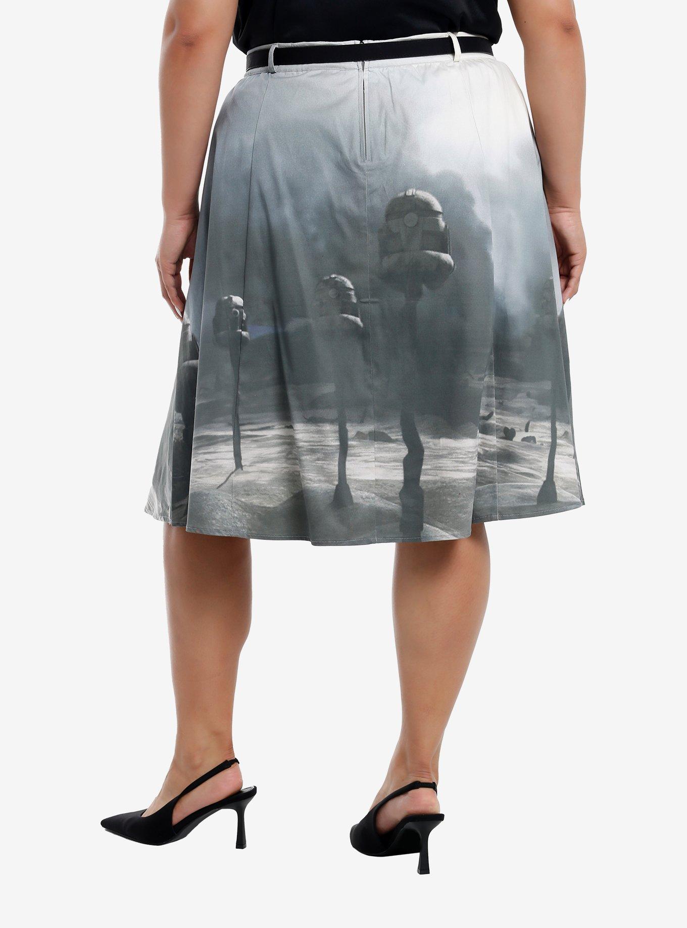 Her Universe Star Wars Ahsoka Tano Scenic Retro Skirt Plus Size Her Universe Exclusive, , hi-res