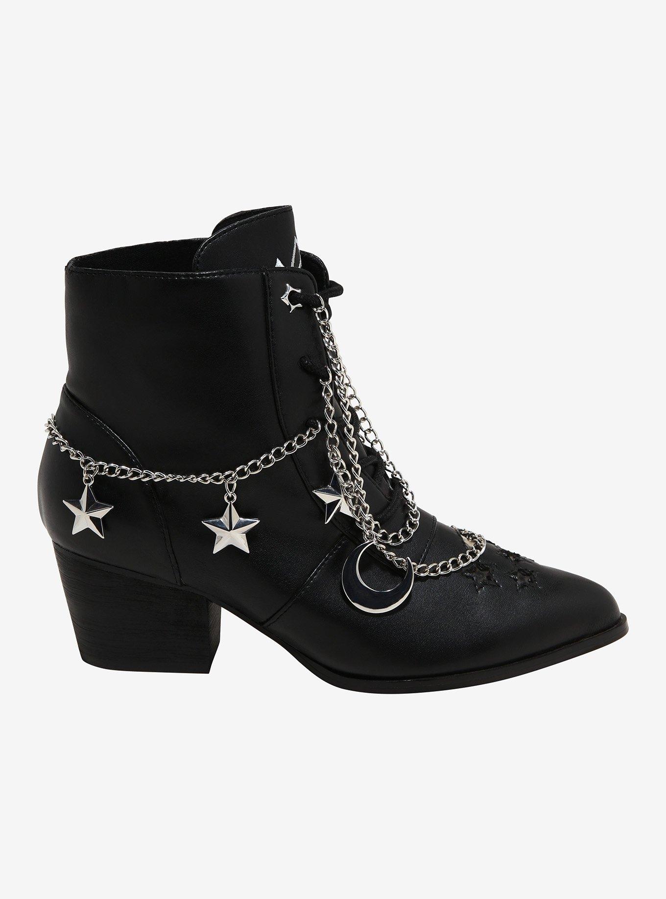 YRU Black Aura Celestial Booties, MULTI, alternate