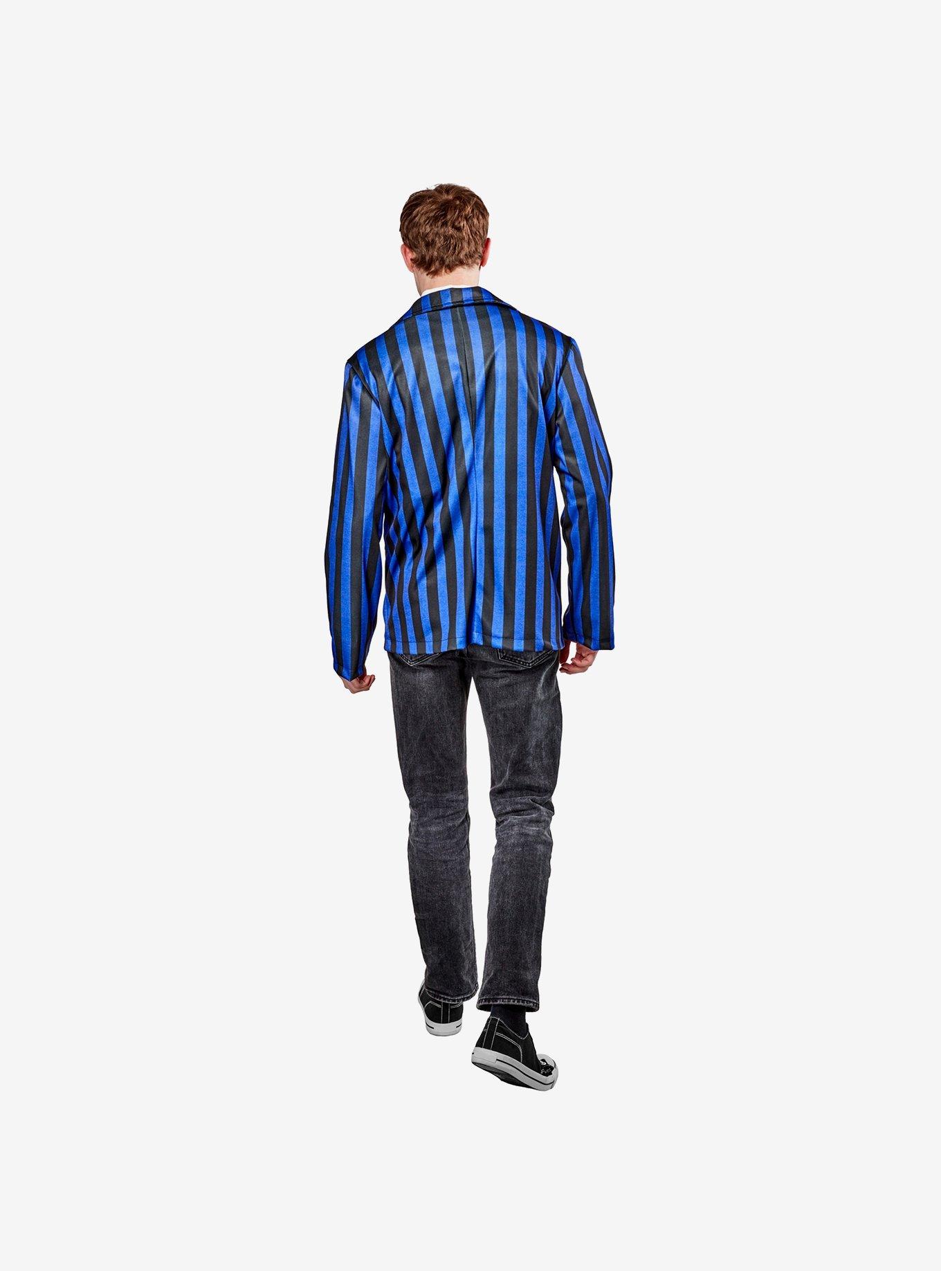 Wednesday Nevermore Academy Men's Uniform Jacket, BLUE, alternate