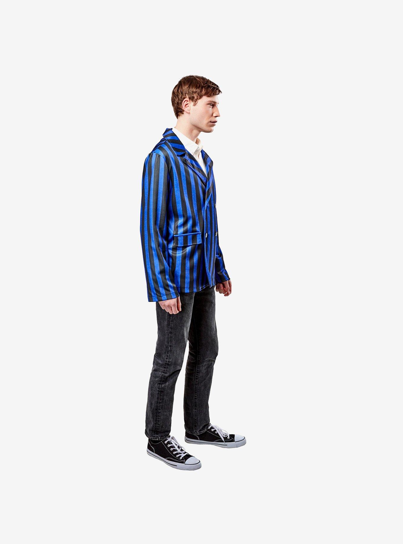 Wednesday Nevermore Academy Men's Uniform Jacket, BLUE, alternate