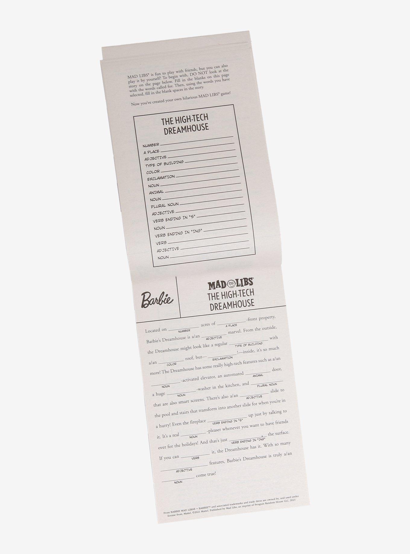 Mad Libs Barbie Book, , alternate