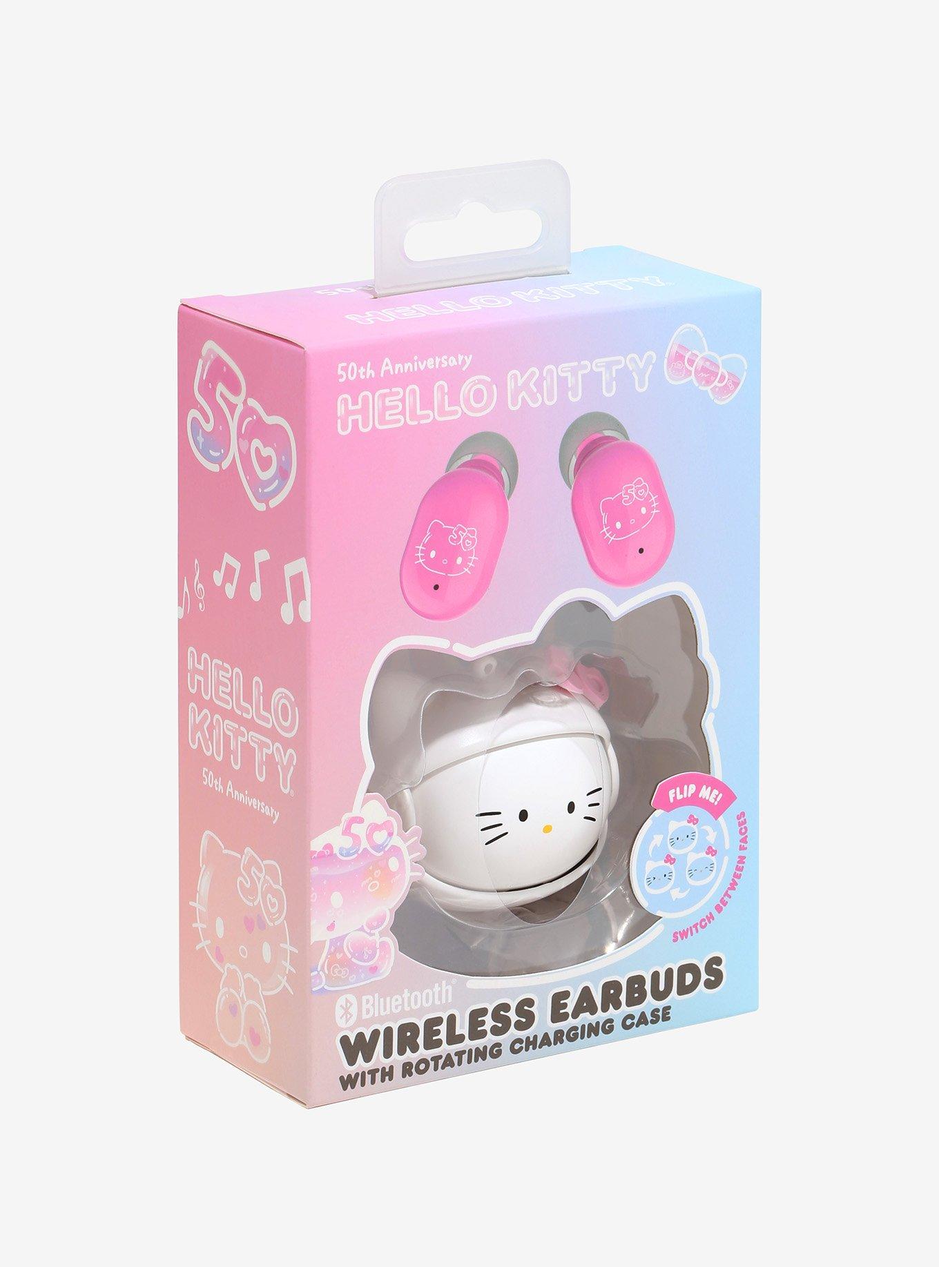 Hello Kitty 50th Anniversary Wireless Earbuds With Charging Case