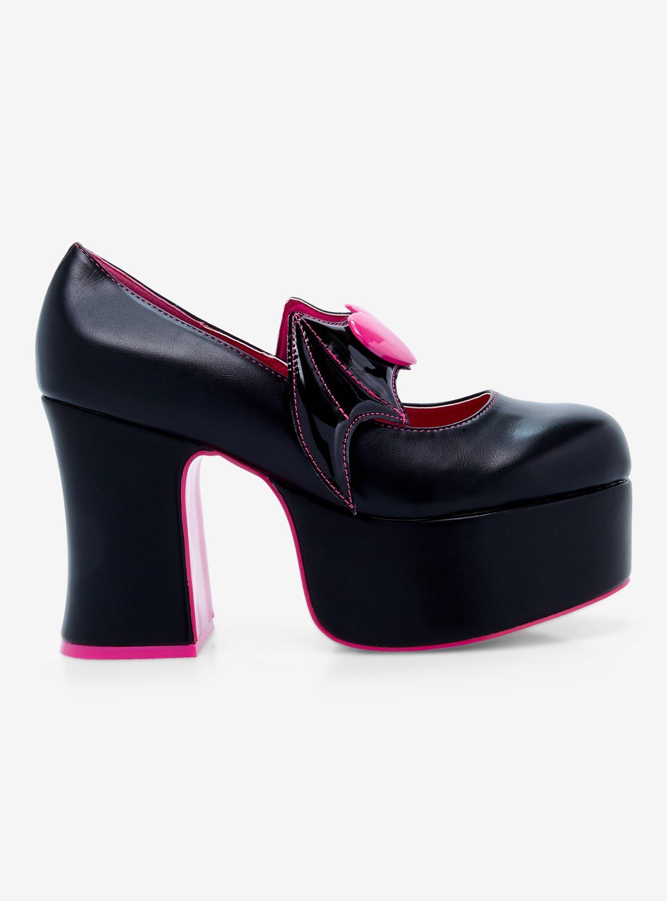 Monster High X YRU Draculaura Black & Pink Deelite Heels, , hi-res