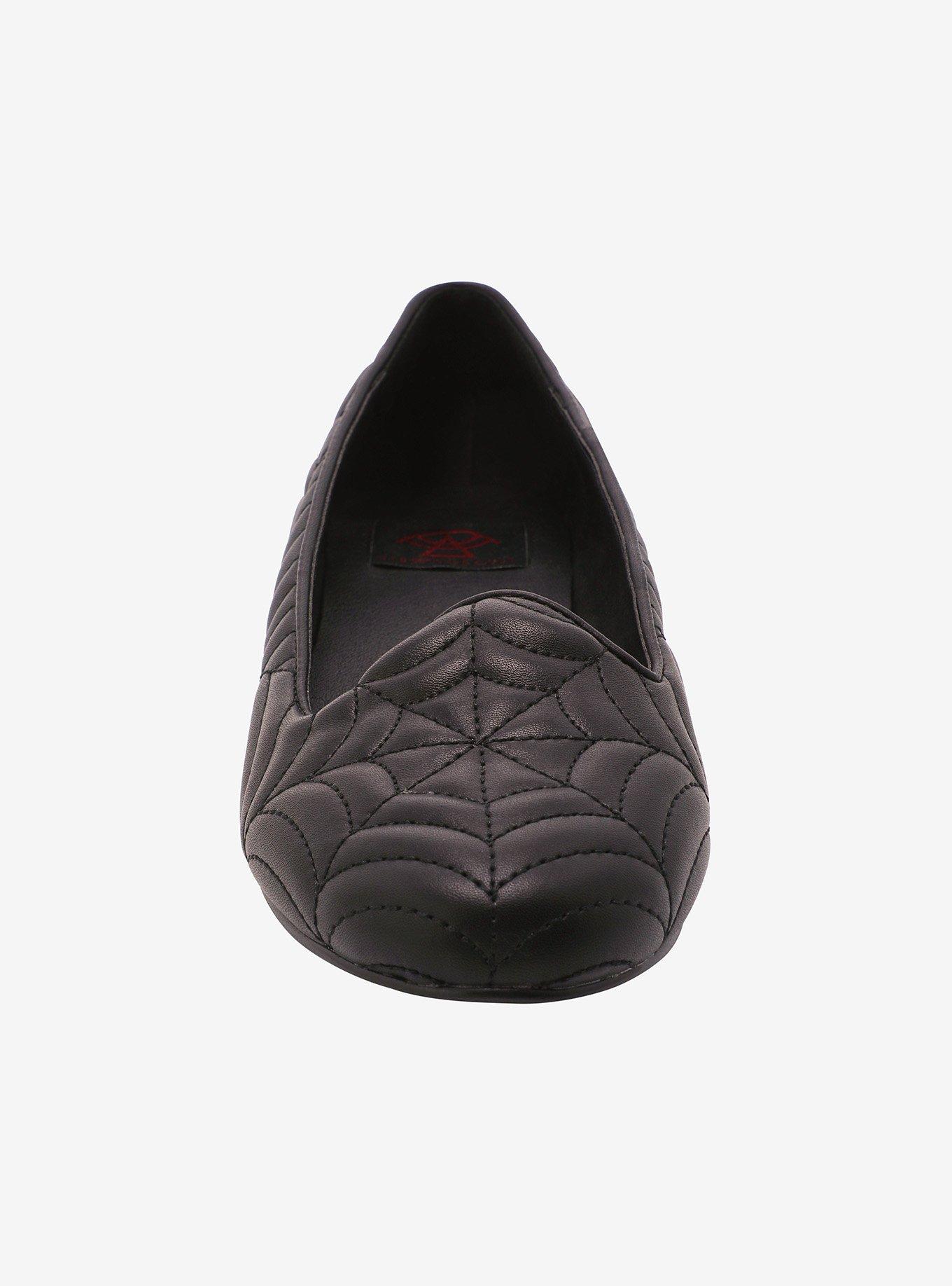 Strange Cvlt Black Web Lydia Flats, MULTI, alternate