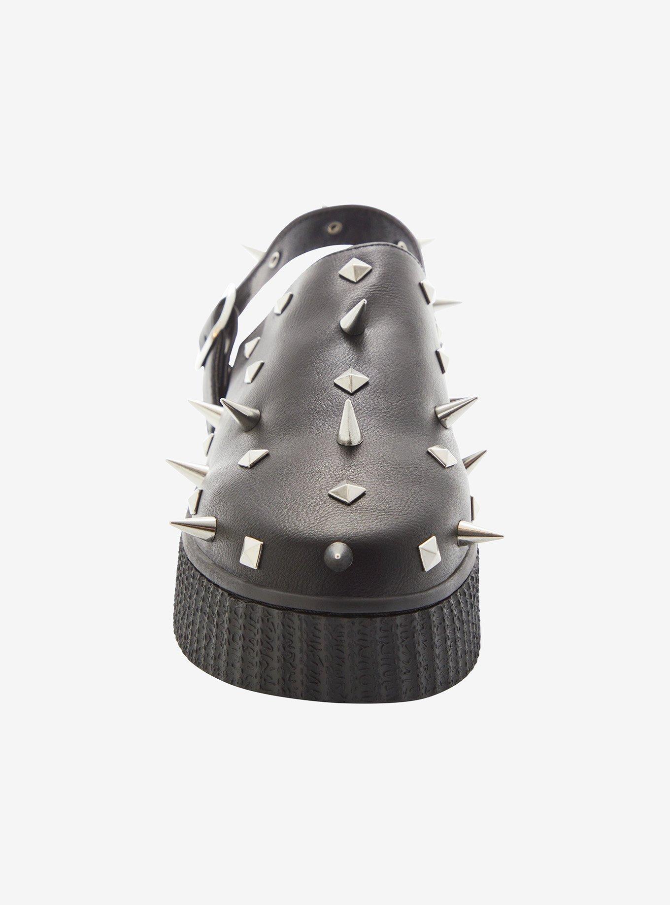 Strange Cvlt Black Grave Spike & Stud Sandals, MULTI, alternate