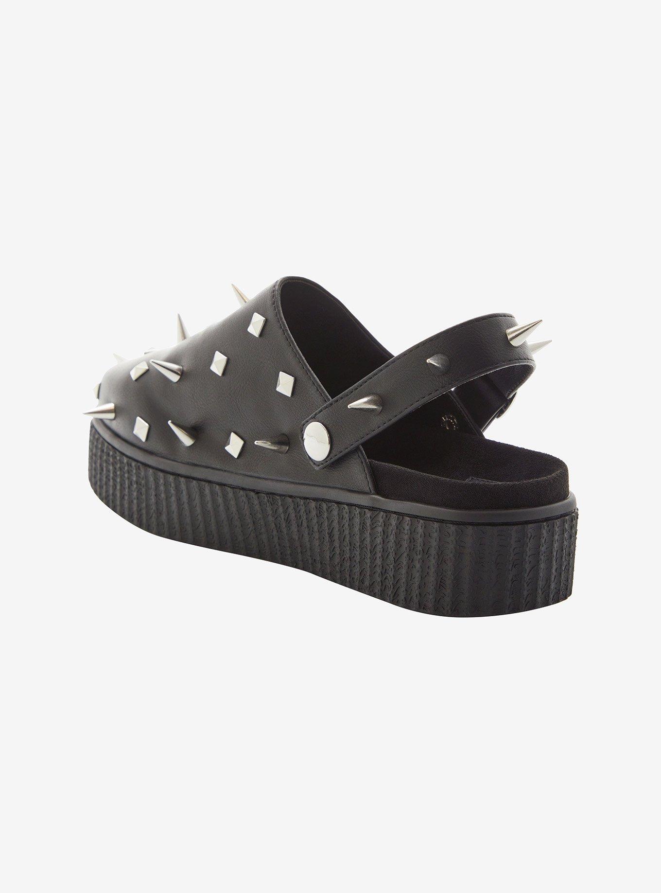 Strange Cvlt Black Grave Spike & Stud Sandals, MULTI, alternate