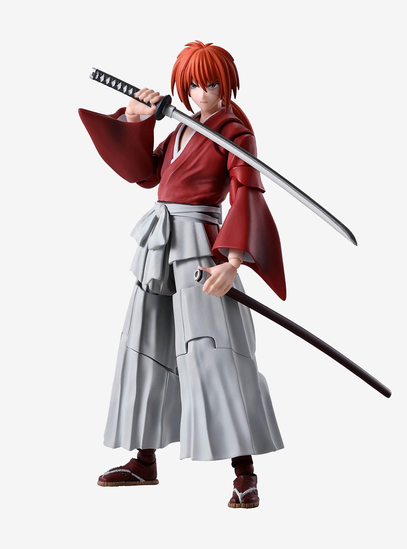 Bandai Spirits Rurouni Kenshin: Meiji Swordsman Romantic Story S.H.Figuarts Kenshin Himura Figure, , alternate