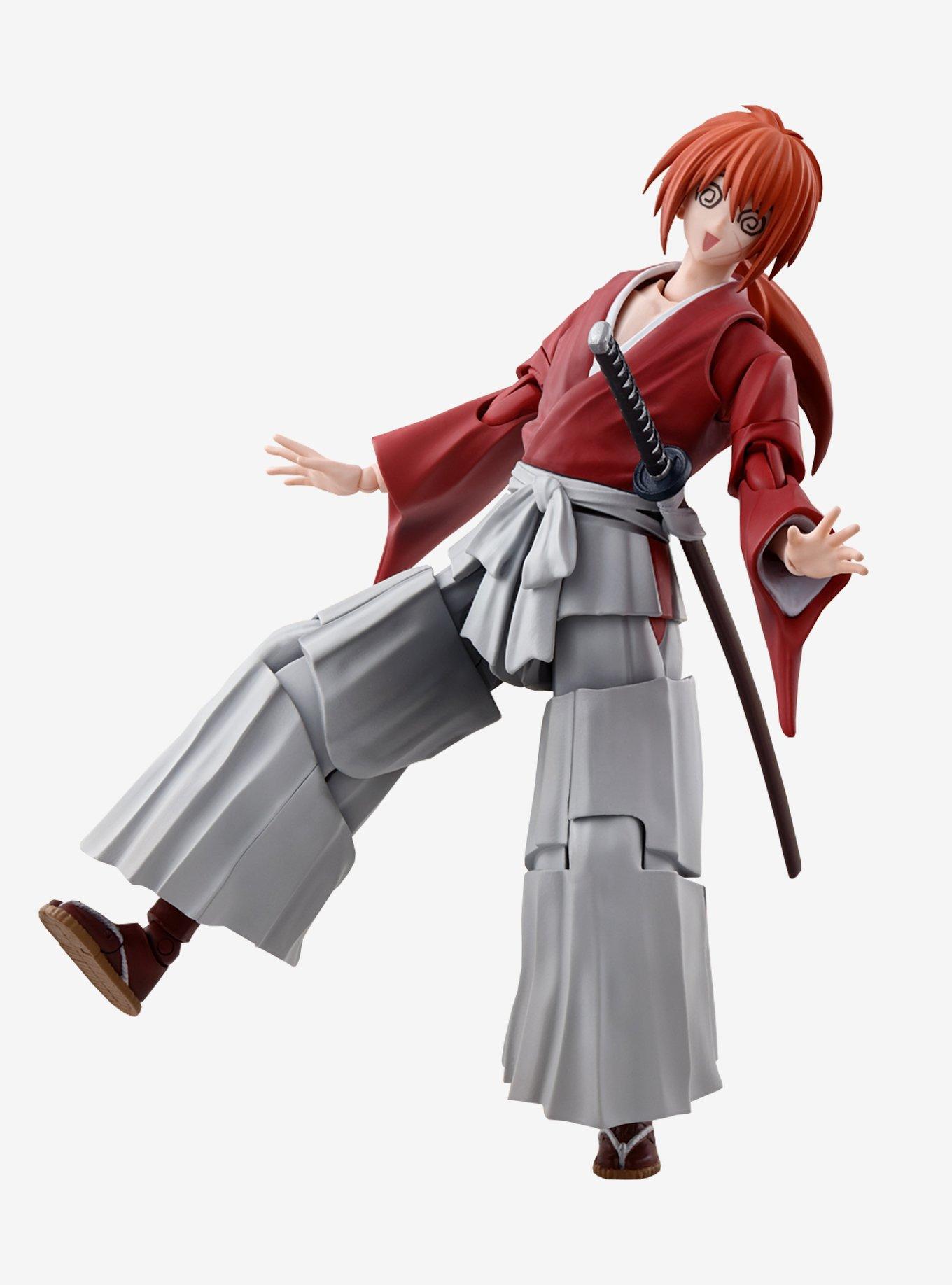 Bandai Spirits Rurouni Kenshin: Meiji Swordsman Romantic Story S.H.Figuarts Kenshin Himura Figure, , alternate