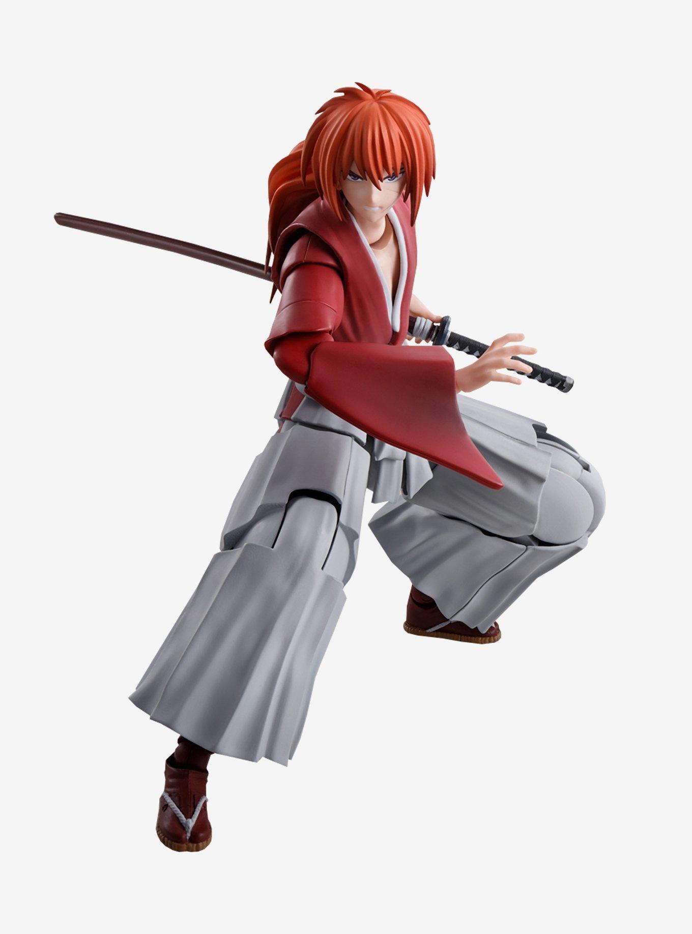 Bandai Spirits Rurouni Kenshin: Meiji Swordsman Romantic Story S.H.Figuarts Kenshin Himura Figure, , alternate