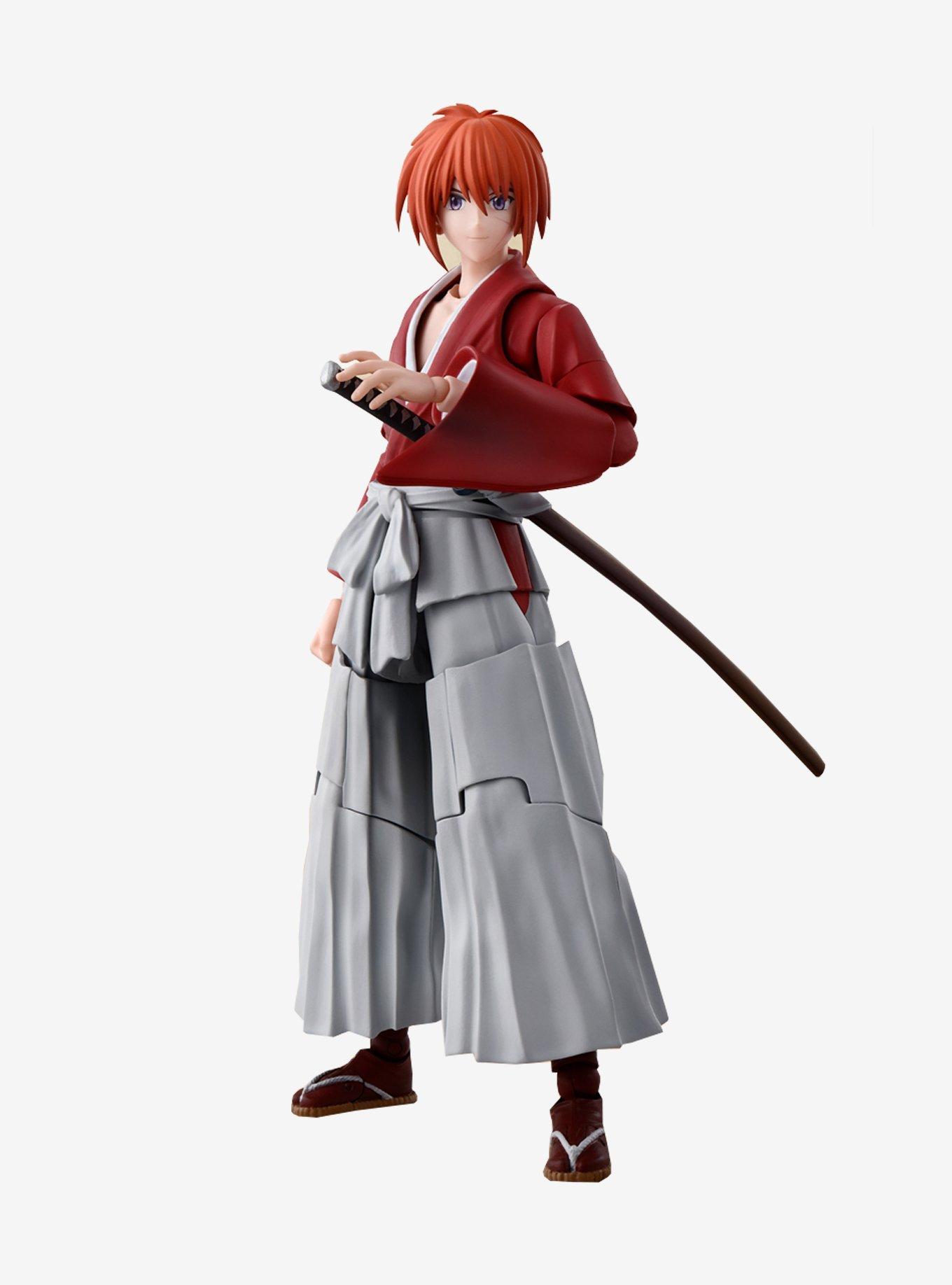 Bandai Spirits Rurouni Kenshin: Meiji Swordsman Romantic Story S.H.Figuarts Kenshin Himura Figure, , alternate