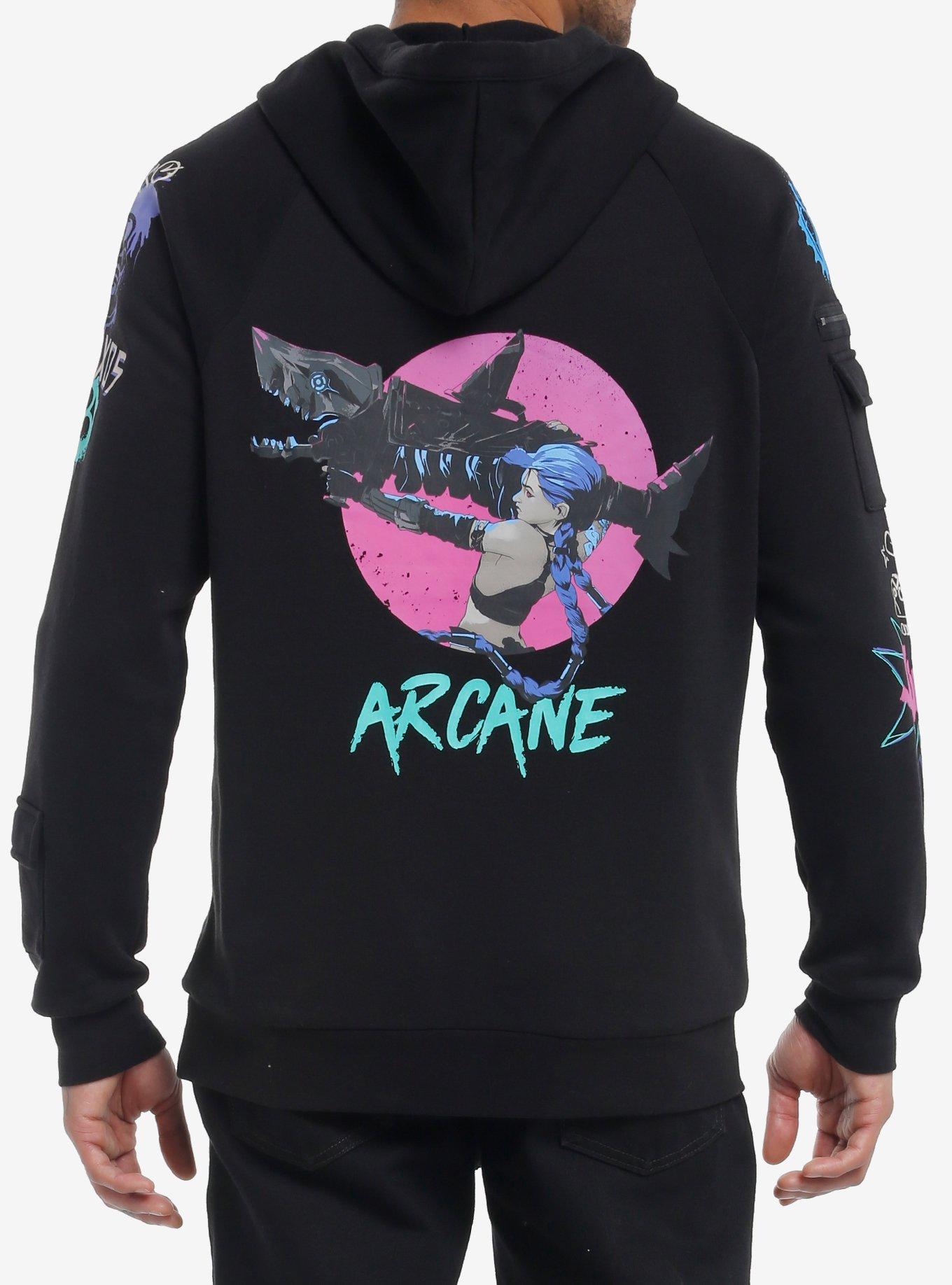 Arcane Jinx Graffiti Hoodie, , hi-res