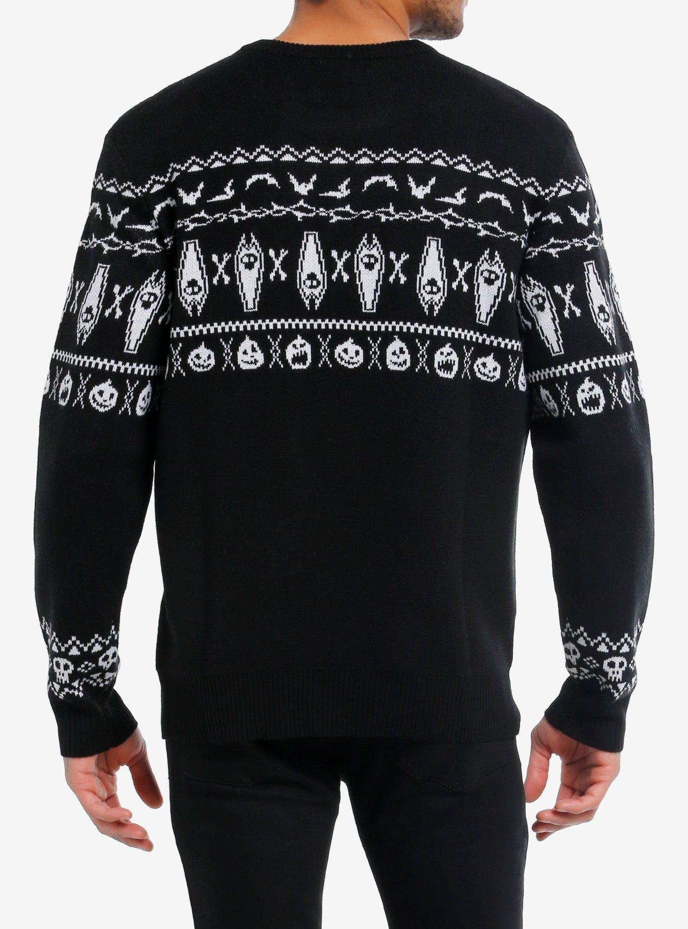 Our Universe The Nightmare Before Christmas Jack Fair Isle Intarsia Sweater, MULTI, alternate