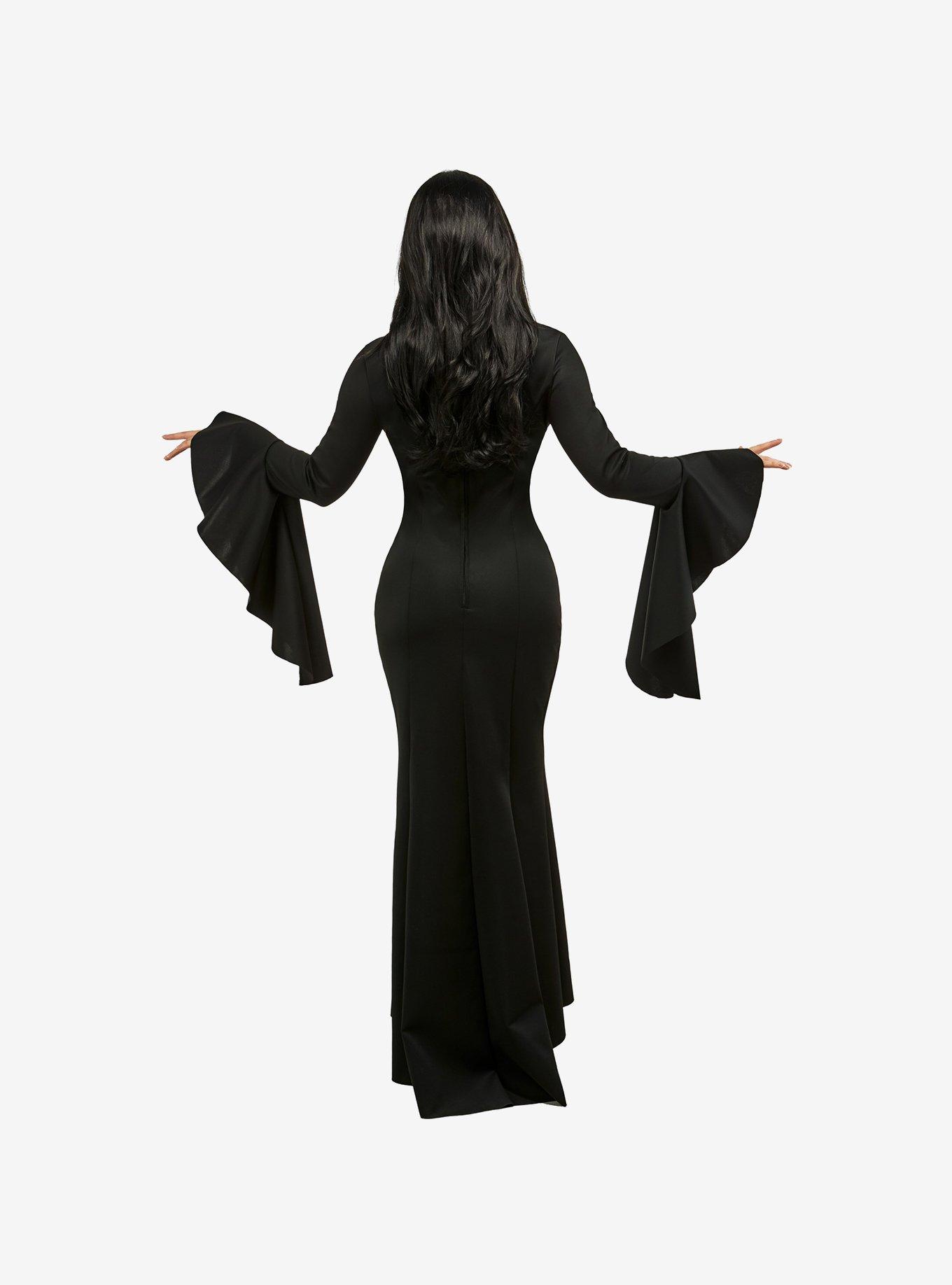 Wednesday Morticia Addams Adult Costume, BLACK, alternate