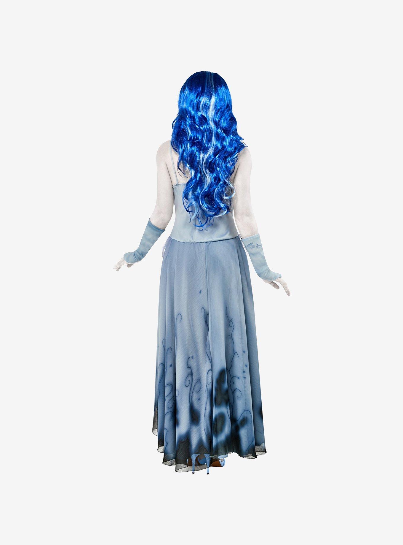 Corpse Bride Emily Adult Costume, BLUE, alternate