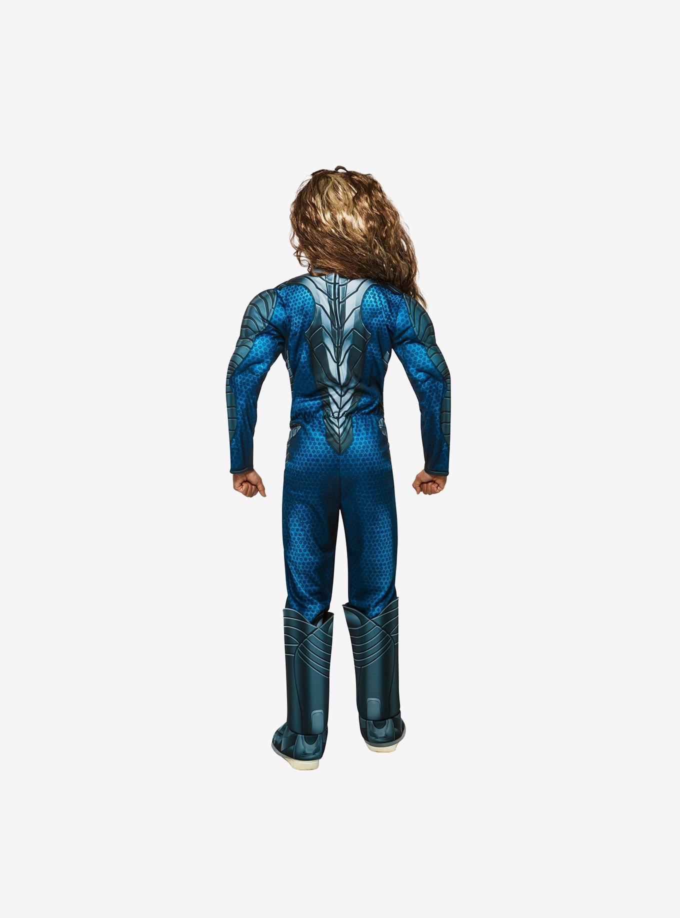 Aquaman and The Lost Kingdom Aquaman Youth Deluxe Costume, BLUE, alternate