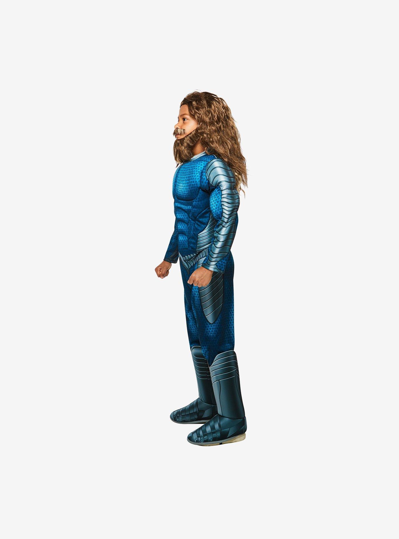 Aquaman and The Lost Kingdom Aquaman Youth Deluxe Costume, BLUE, alternate