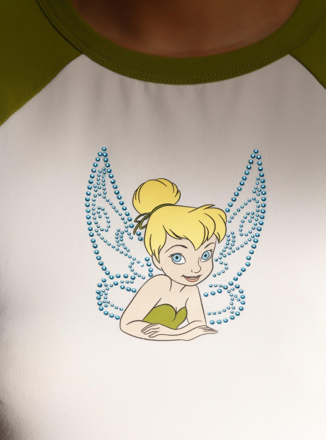 Disney Tinker Bell Rhinestone Girls Baby Raglan T-Shirt, MULTI, alternate