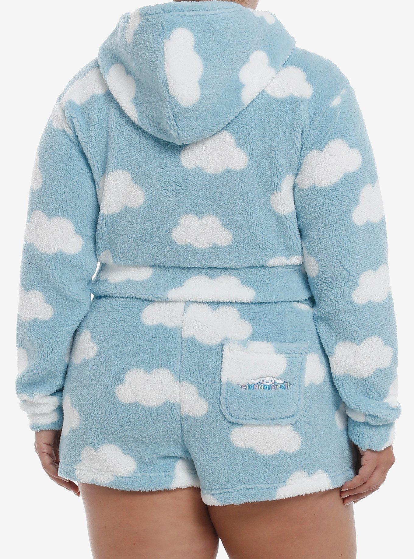 Cinnamoroll Cloud Fuzzy Girls Lounge Set Plus Size, MULTI, alternate