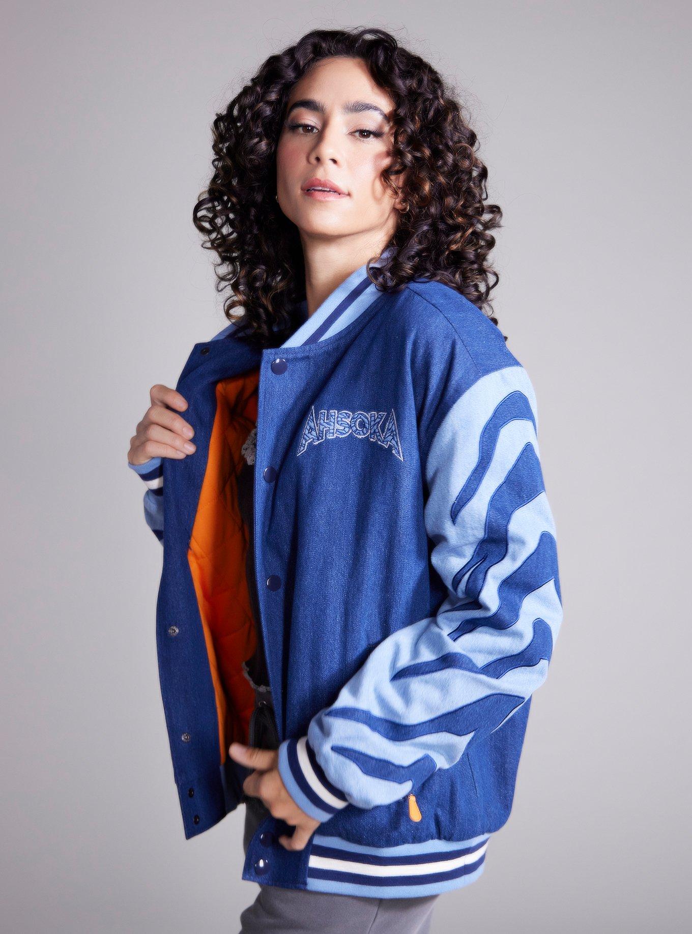 Our Universe Star Wars Ahsoka Tano Denim Bomber Jacket Our Universe Exclusive, MULTI, alternate