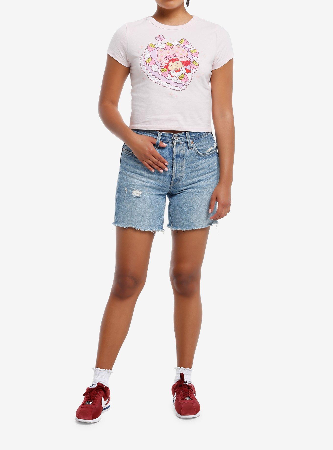 Strawberry Shortcake Heart Cake Glitter Girls Baby T-Shirt, MULTI, alternate