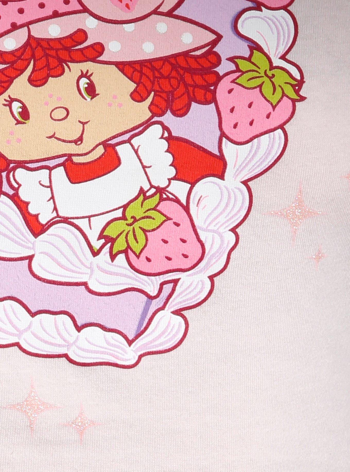 Strawberry Shortcake Heart Cake Glitter Girls Baby T-Shirt, MULTI, alternate