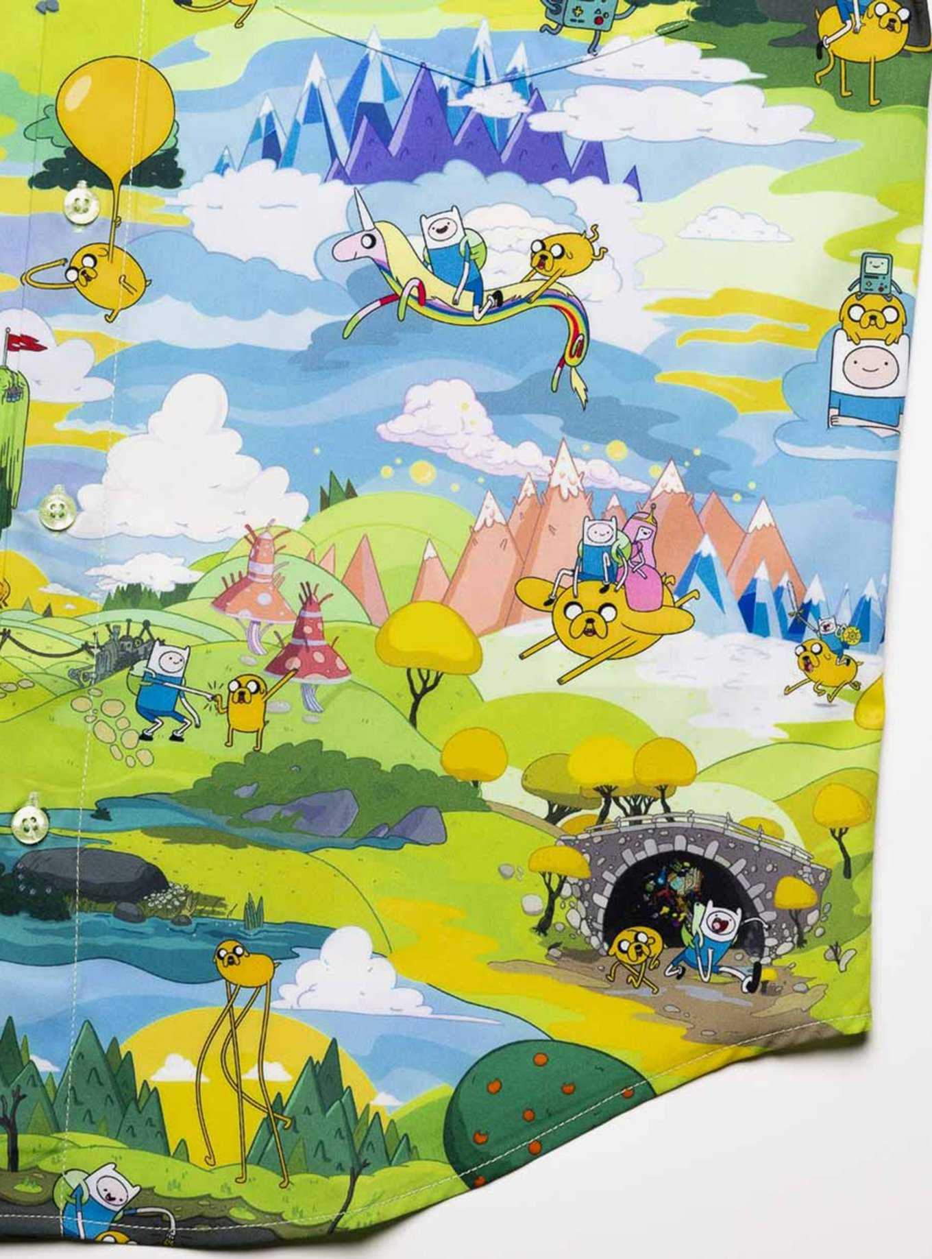 RSVLTS Adventure Time "Come Along with Me" Button-Up Shirt, , hi-res