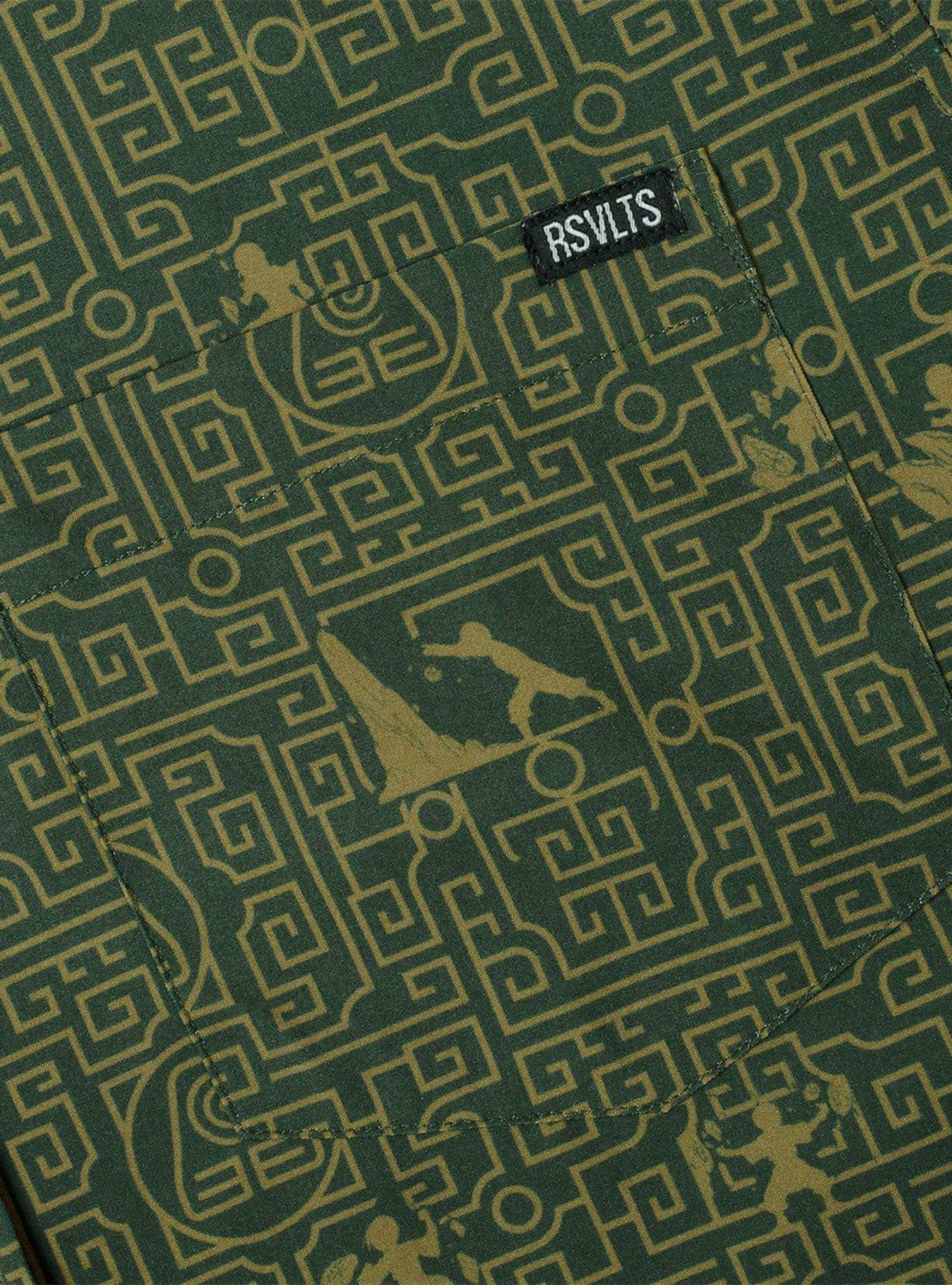 RSVLTS Avatar: The Last Airbender "Move Rock" Button-Up Shirt, BLACK, alternate