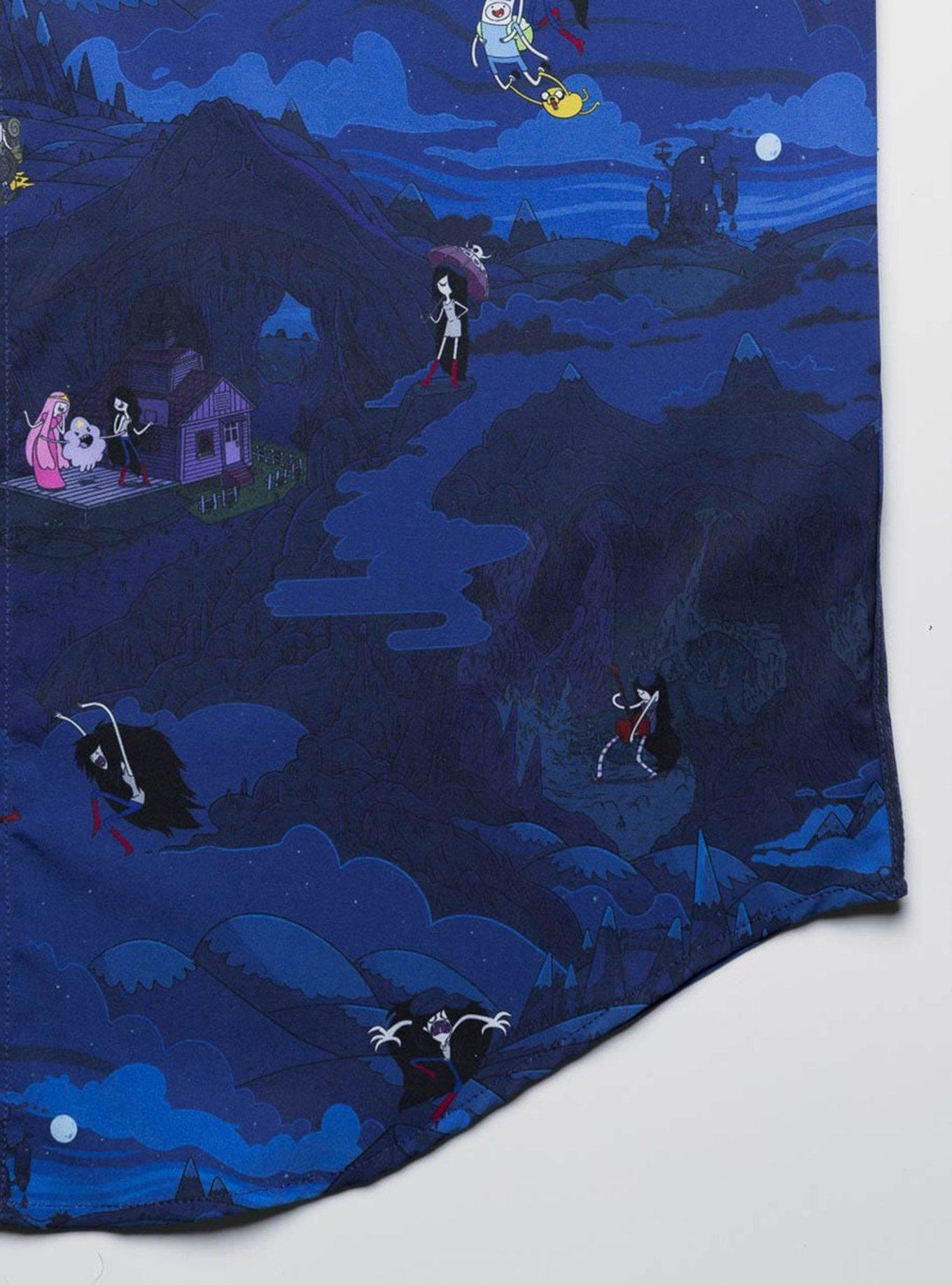 RSVLTS Adventure Time "The Vampire Queen" Button-Up Shirt, BLUE, alternate