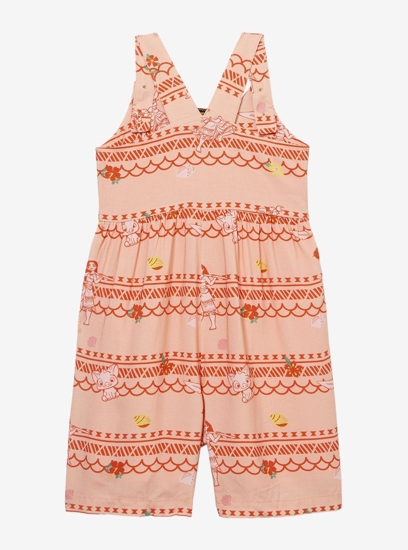 Disney Moana Pua & Moana Allover Print Toddler Romper, , hi-res