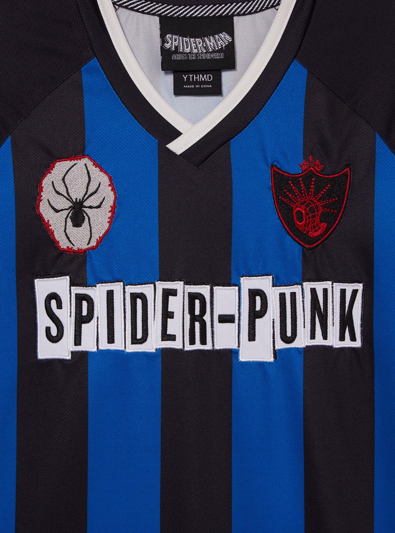 Marvel Spider-Man: Across the Spider-Verse Spider-Punk Striped Youth Soccer Jersey, MULTI, alternate