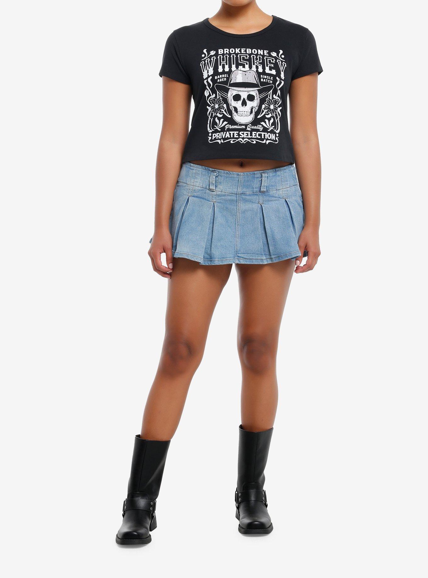 Brokebone Whiskey Skull Girls Baby T-Shirt, , hi-res