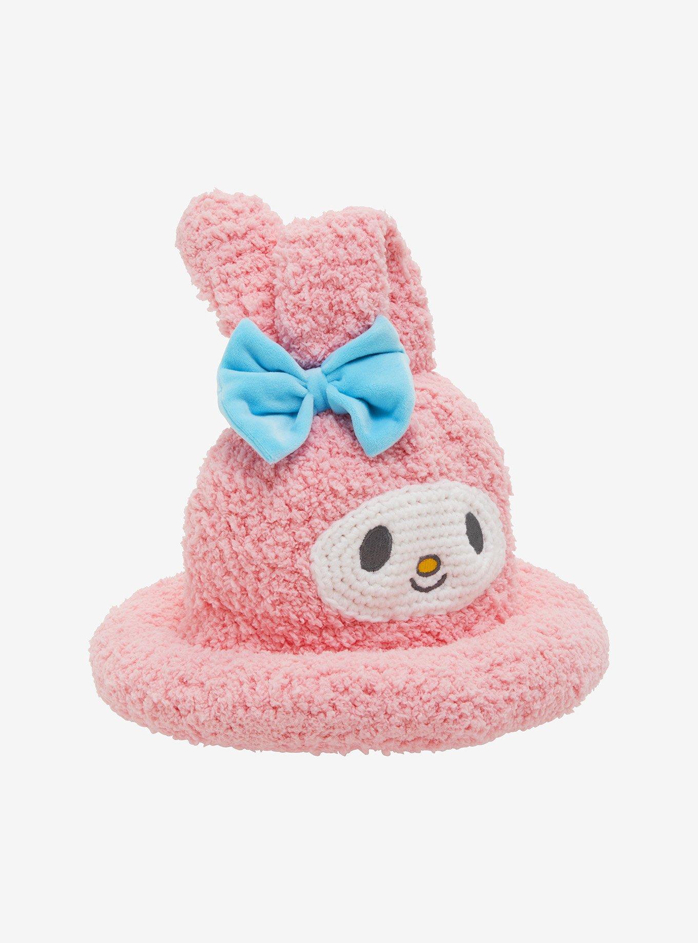 My Melody Plush Rolled Brim Beanie, , hi-res