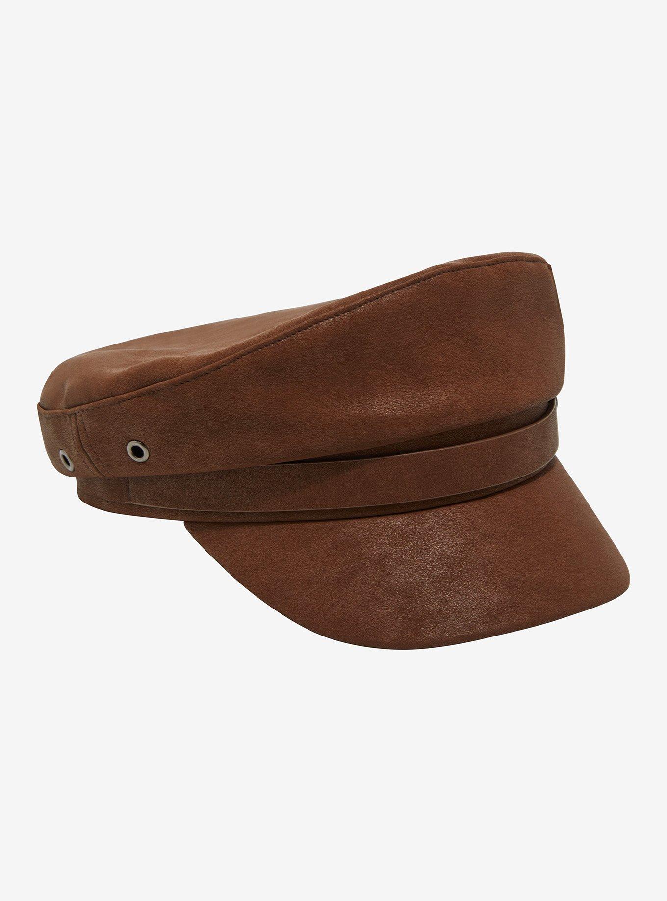 Brown Western Cabbie Hat, , alternate