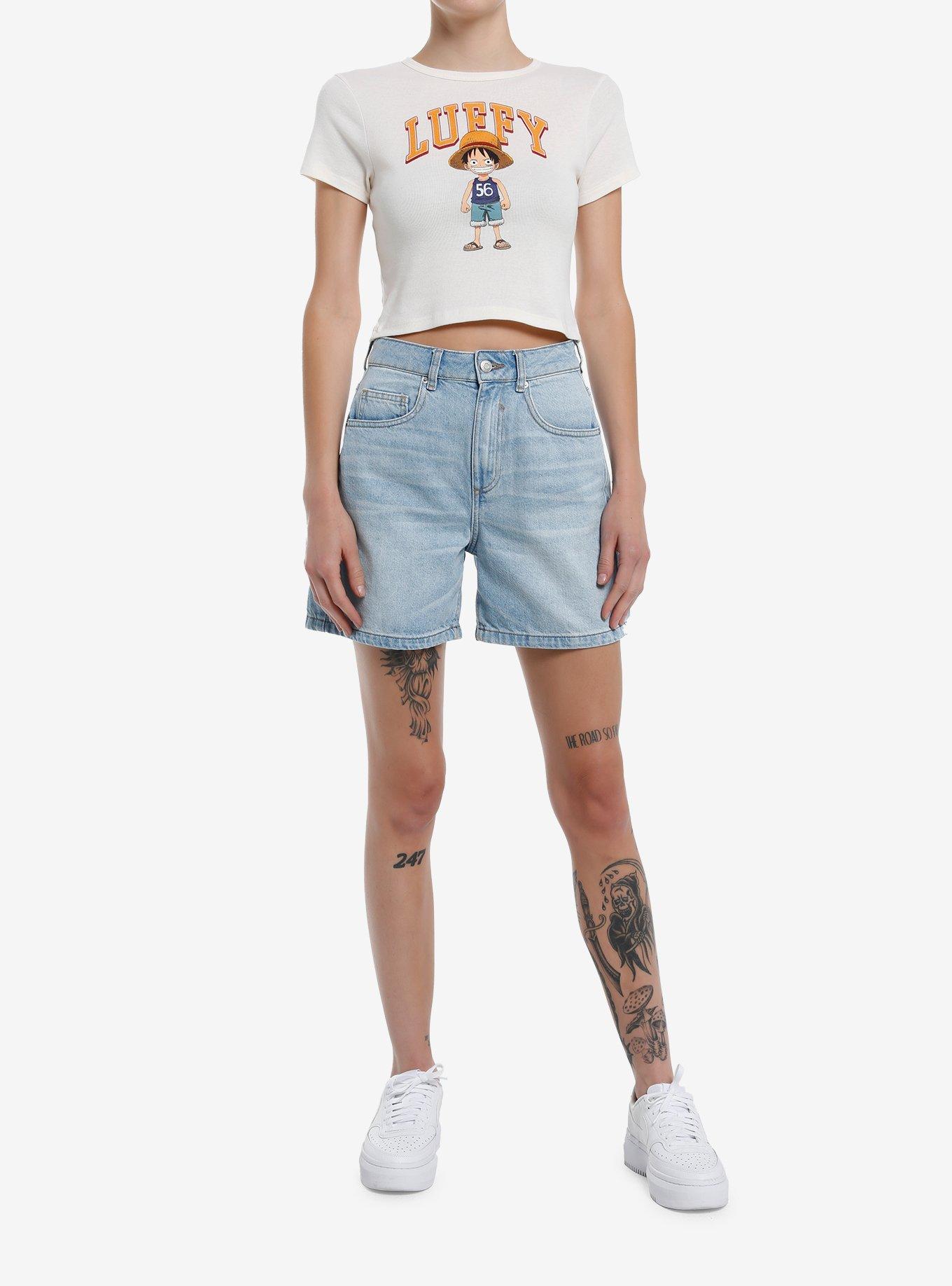 One Piece Young Luffy Varsity Girls Baby T-Shirt, MULTI, alternate