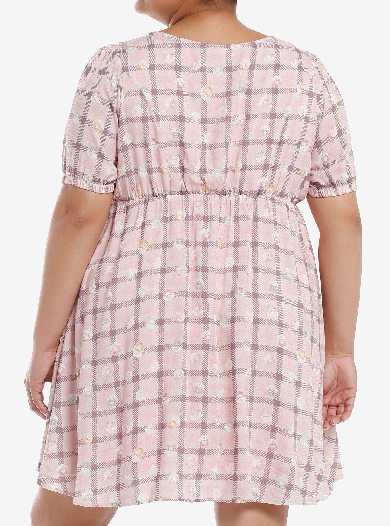 Hello Kitty And Friends Latte Bear Babydoll Dress Plus Size, MULTI, alternate