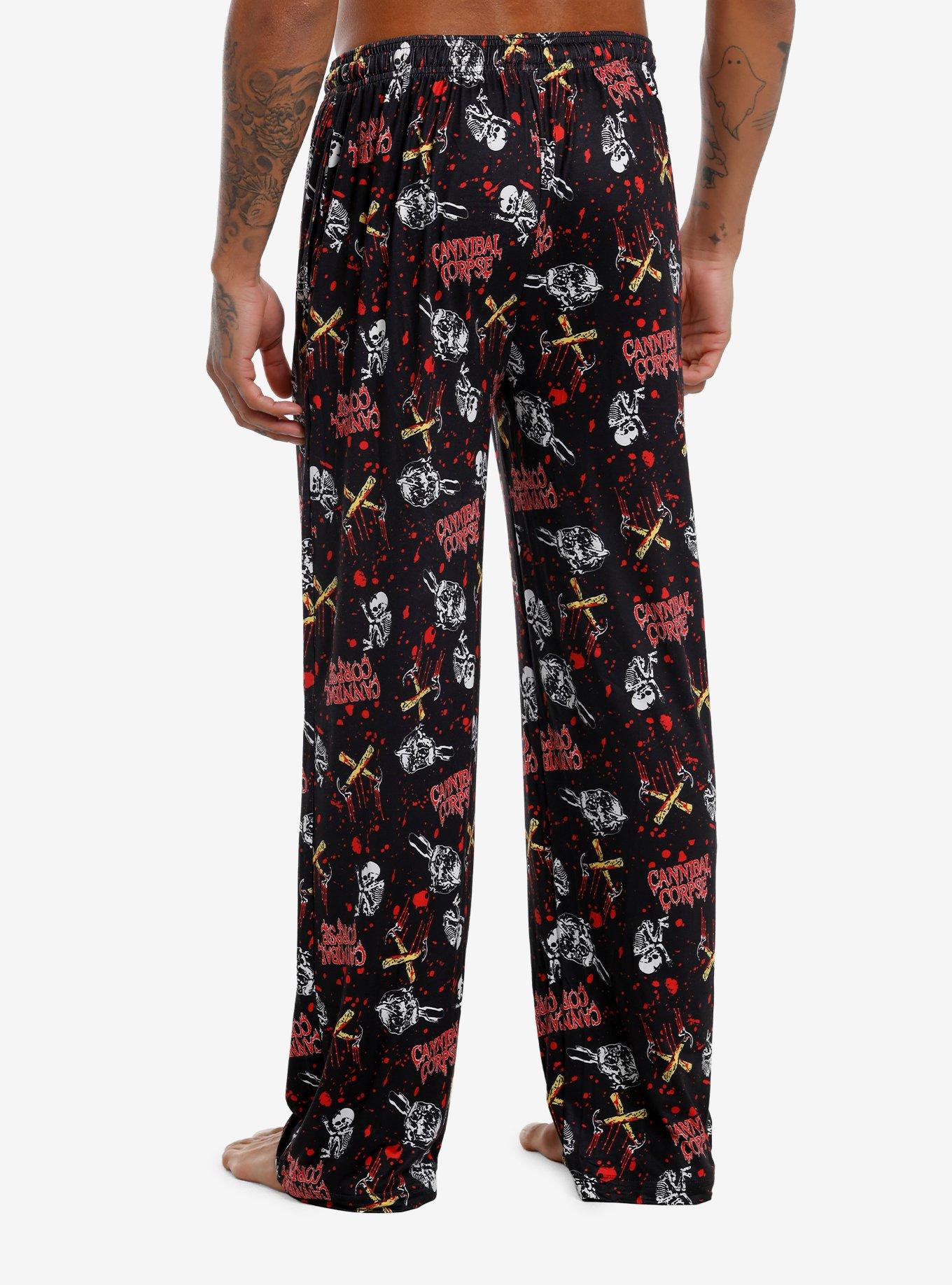 Cannibal Corpse Bloody Hammer Pajama Pants, BLACK, alternate