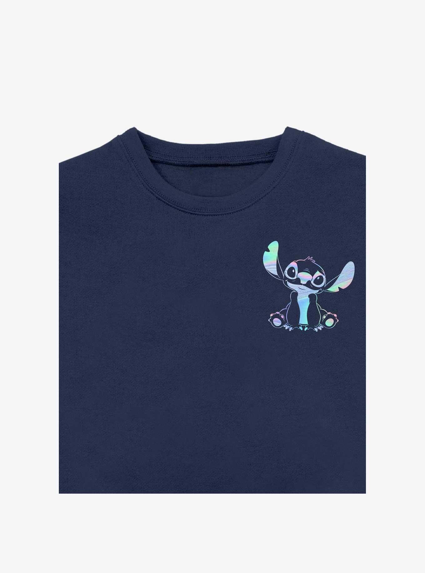 Disney Lilo & Stitch Holographic Stitch Pocket Sweatshirt, , hi-res