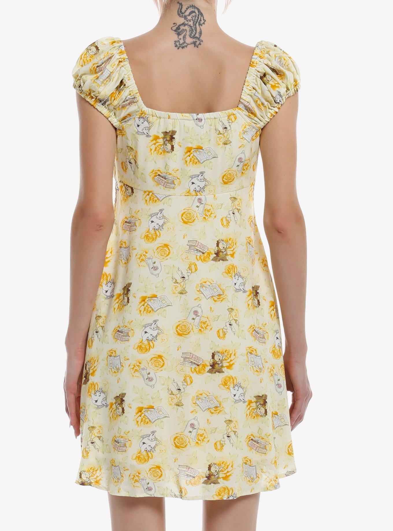 Disney Beauty And The Beast Character & Roses Dress, MULTI, alternate