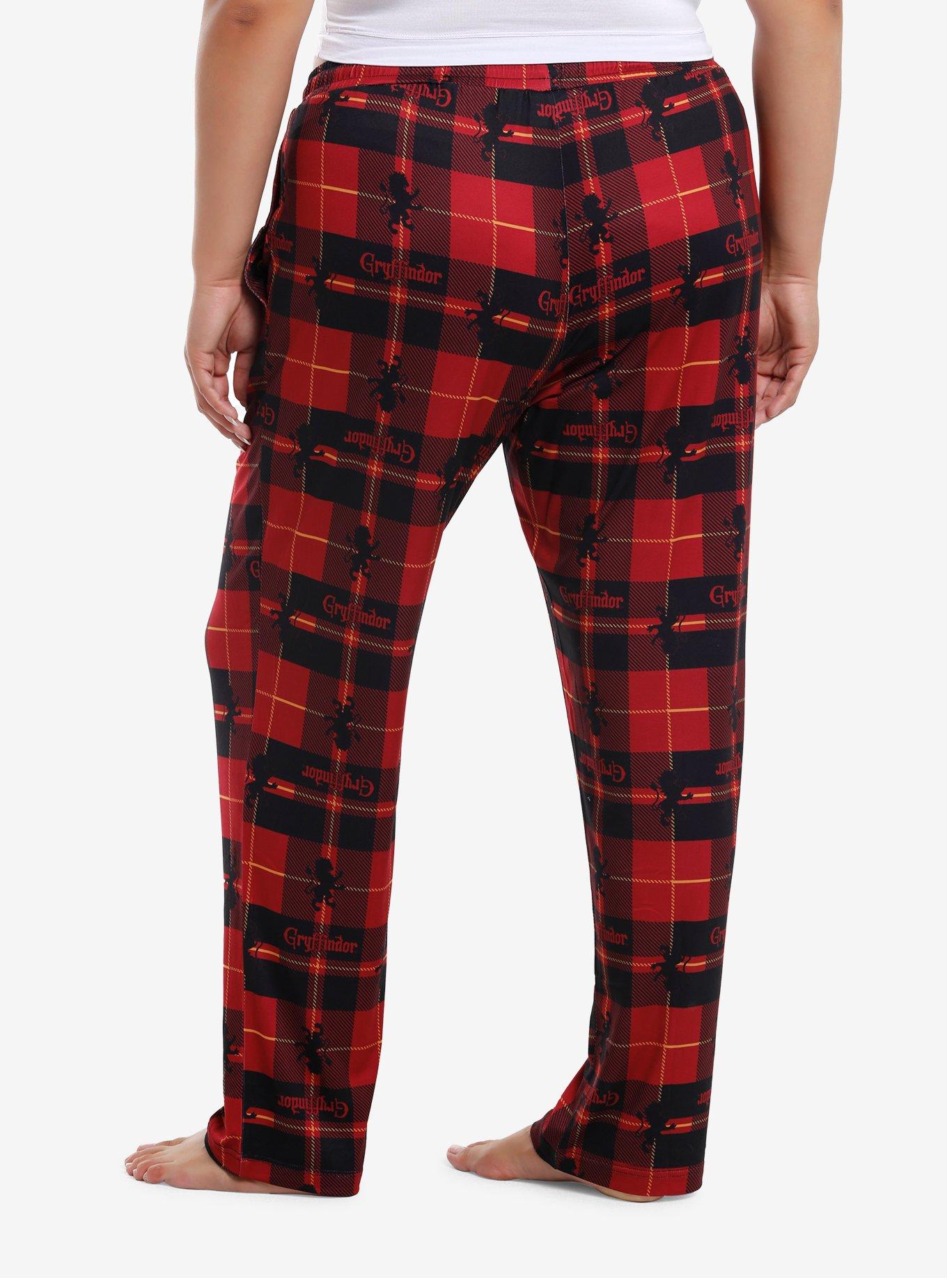 Harry Potter Gryffindor Plaid Pajama Pants Plus Size, , hi-res