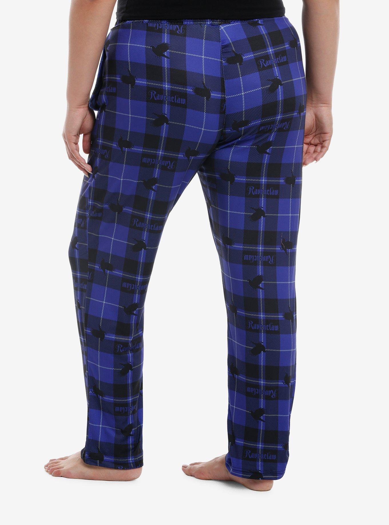 Harry Potter Ravenclaw Plaid Pajama Pants Plus Size, , hi-res